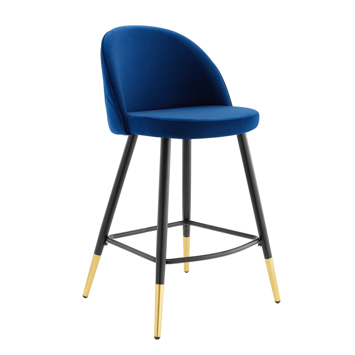 Modway Cordial Performance Velvet Counter Stools - Set of 2 | Bar Stools | 