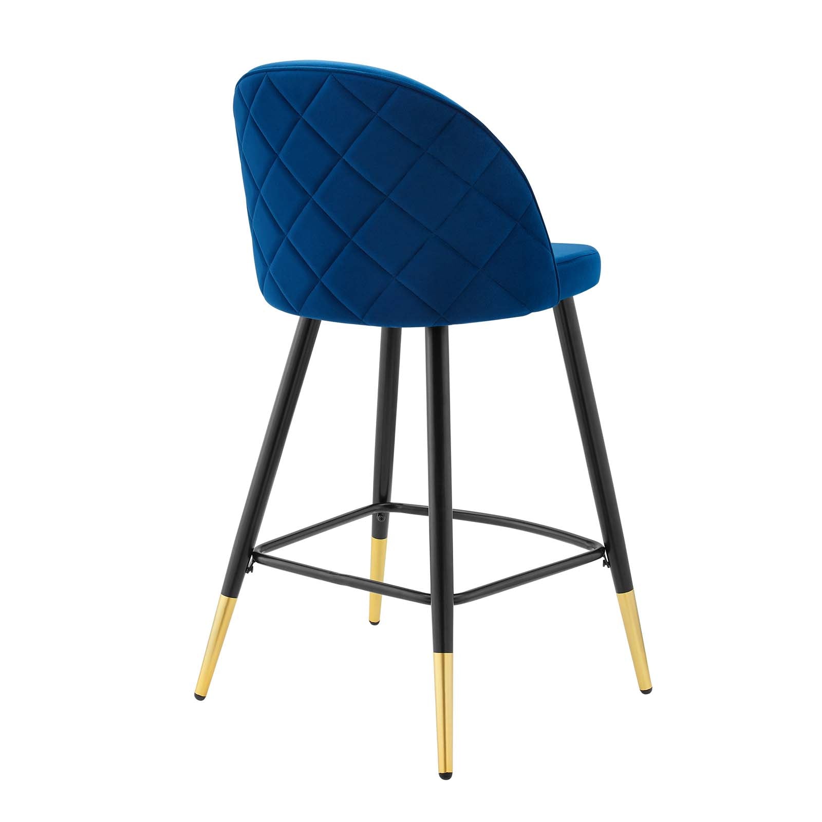 Modway Cordial Performance Velvet Counter Stools - Set of 2 | Bar Stools | 