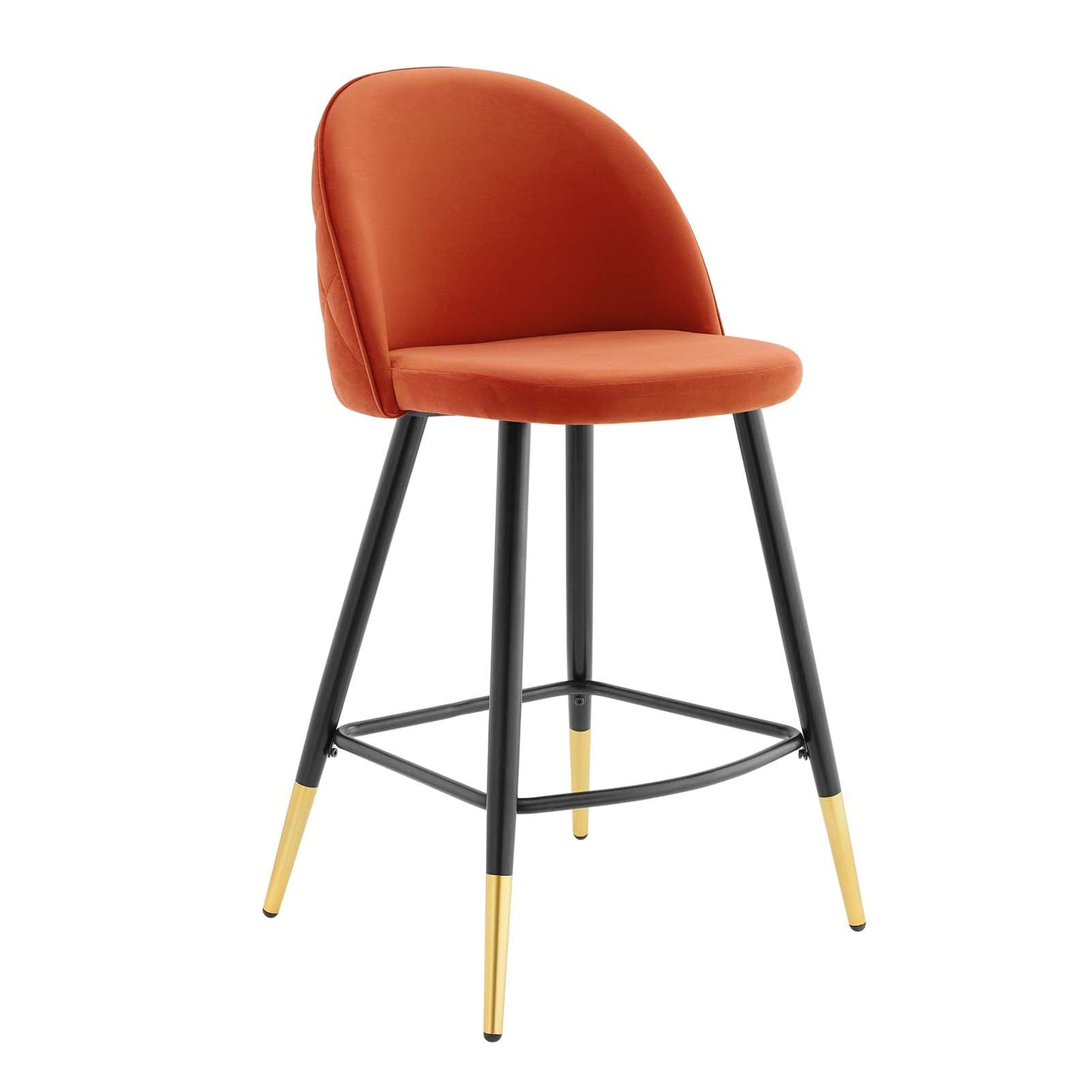 Modway Cordial Performance Velvet Counter Stools - Set of 2 | Bar Stools | 
