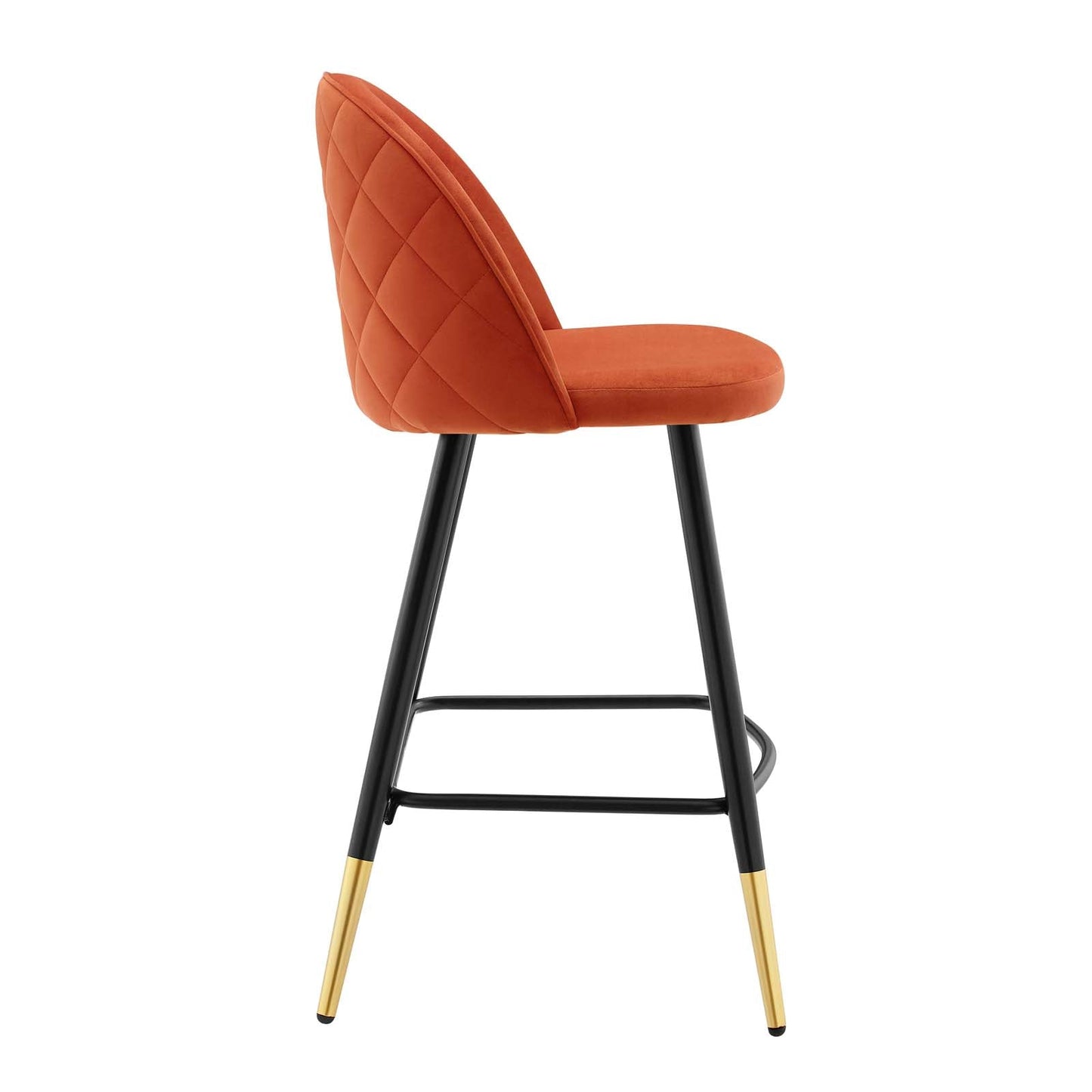 Modway Cordial Performance Velvet Counter Stools - Set of 2 | Bar Stools | 