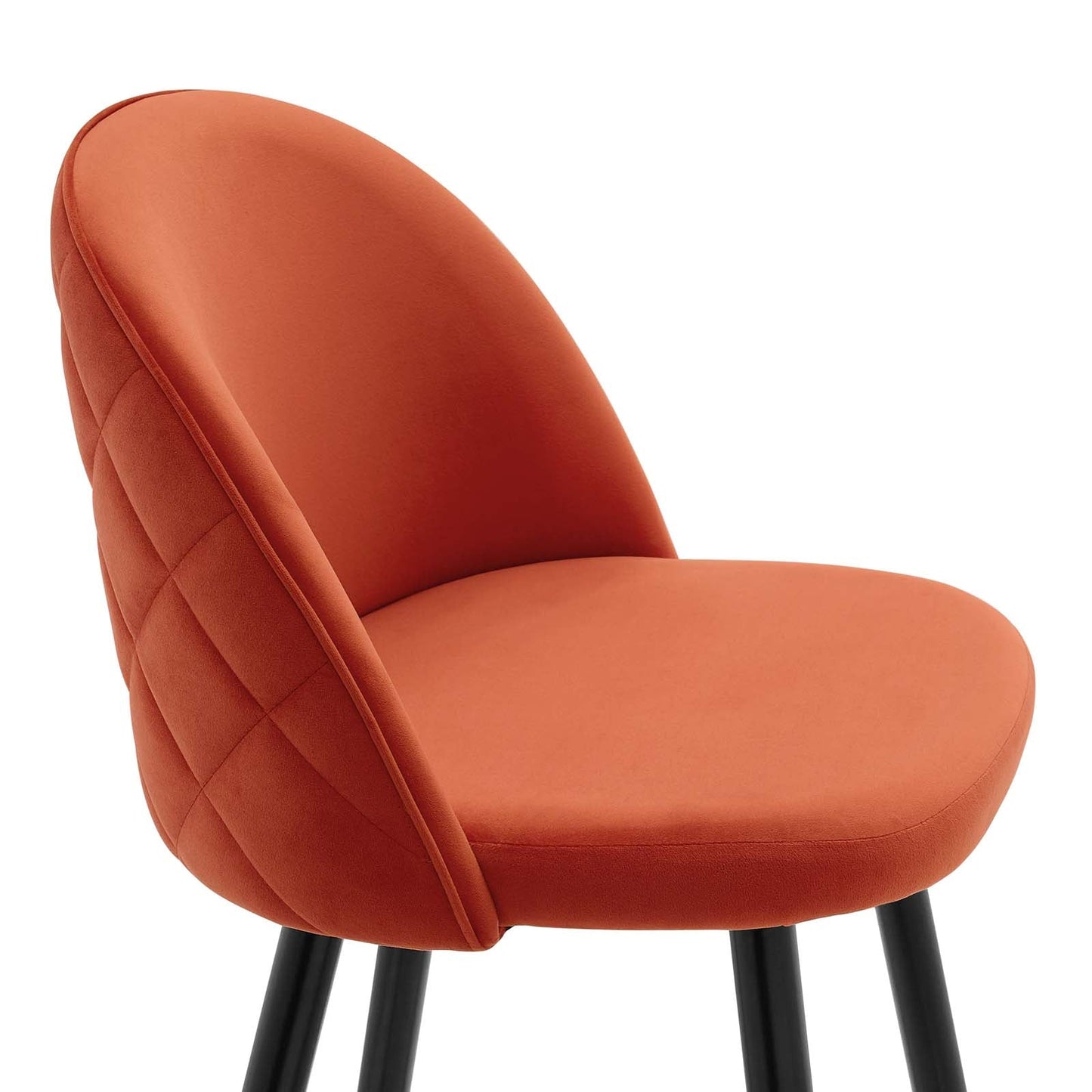 Modway Cordial Performance Velvet Counter Stools - Set of 2 | Bar Stools | 