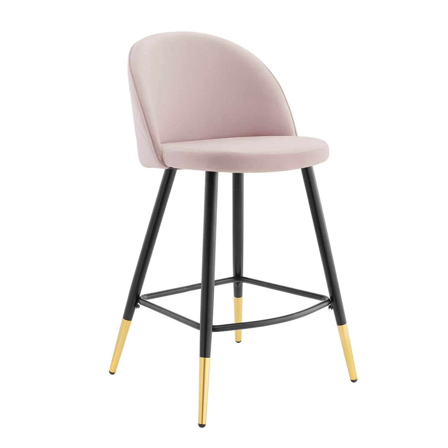 Modway Cordial Performance Velvet Counter Stools - Set of 2 | Bar Stools | 