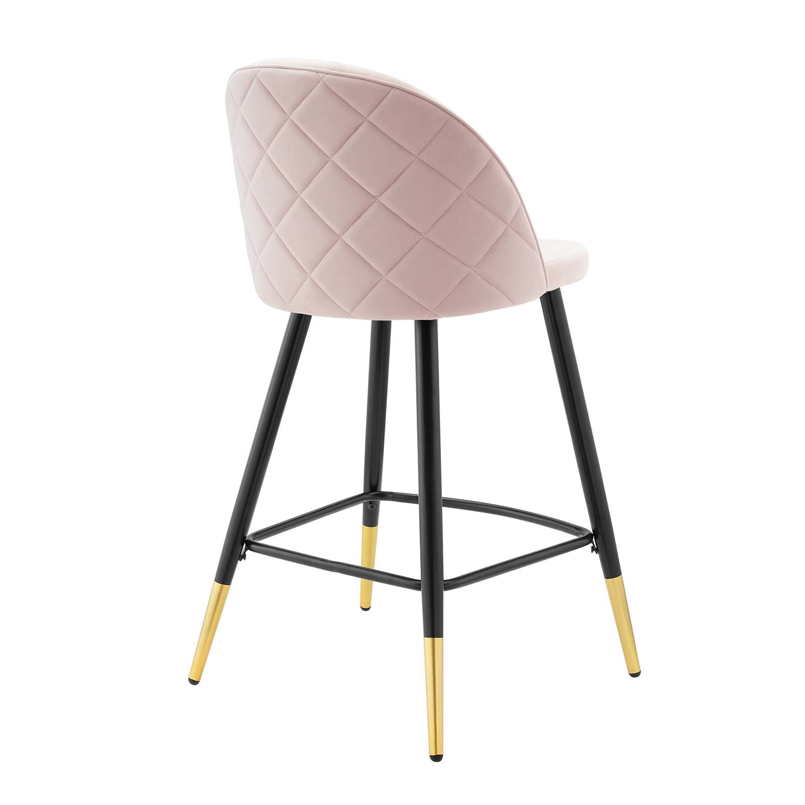 Modway Cordial Performance Velvet Counter Stools - Set of 2 | Bar Stools | 