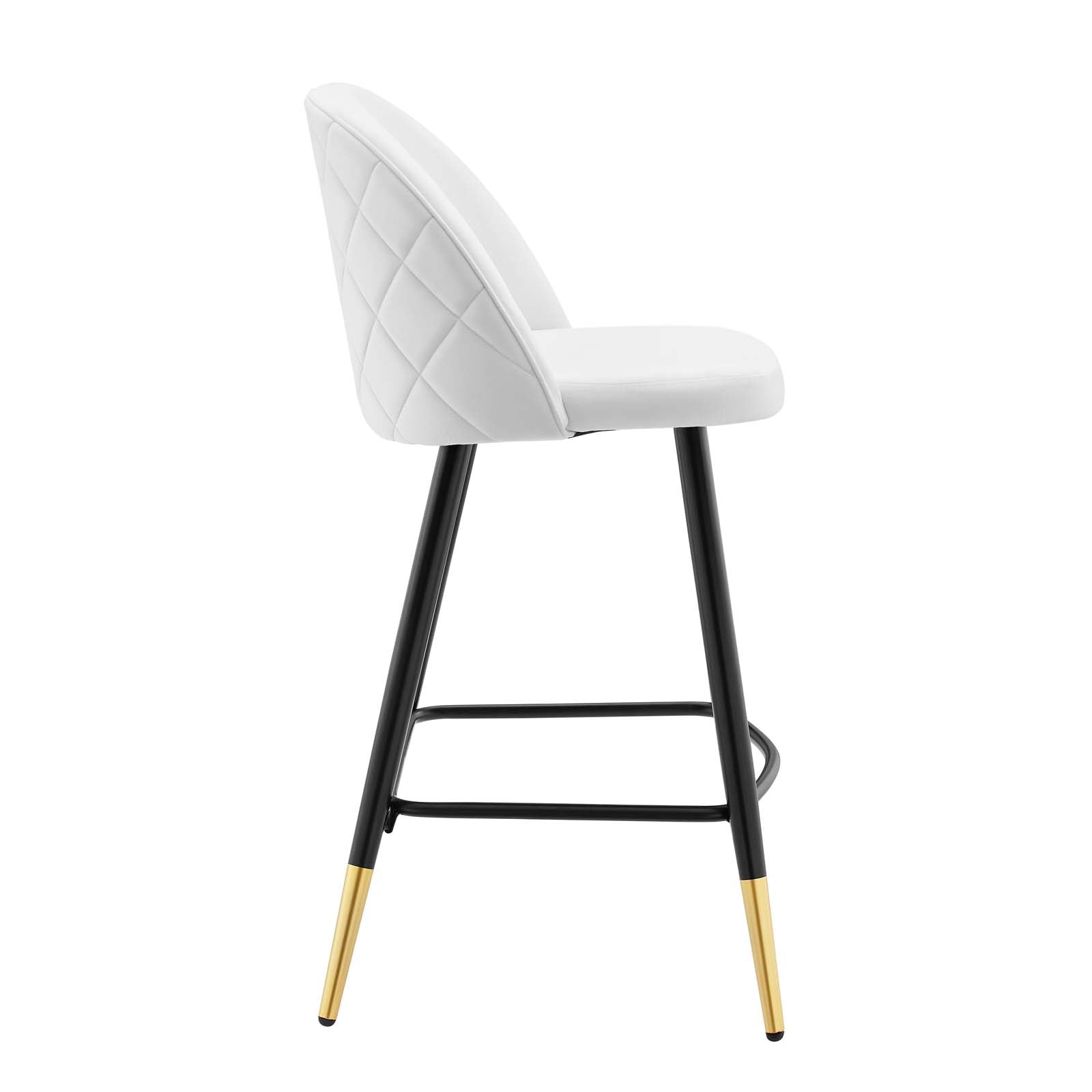 Modway Cordial Performance Velvet Counter Stools - Set of 2 | Bar Stools | 