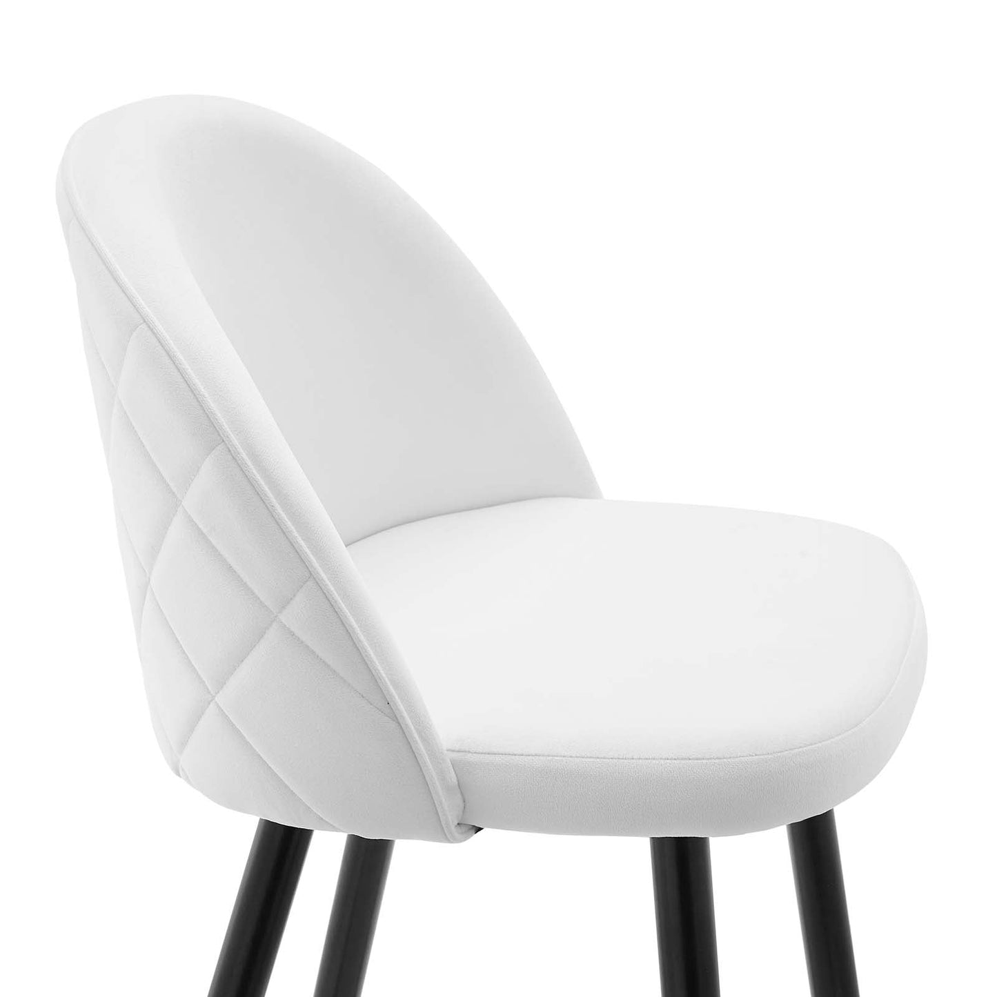 Modway Cordial Performance Velvet Counter Stools - Set of 2 | Bar Stools | 
