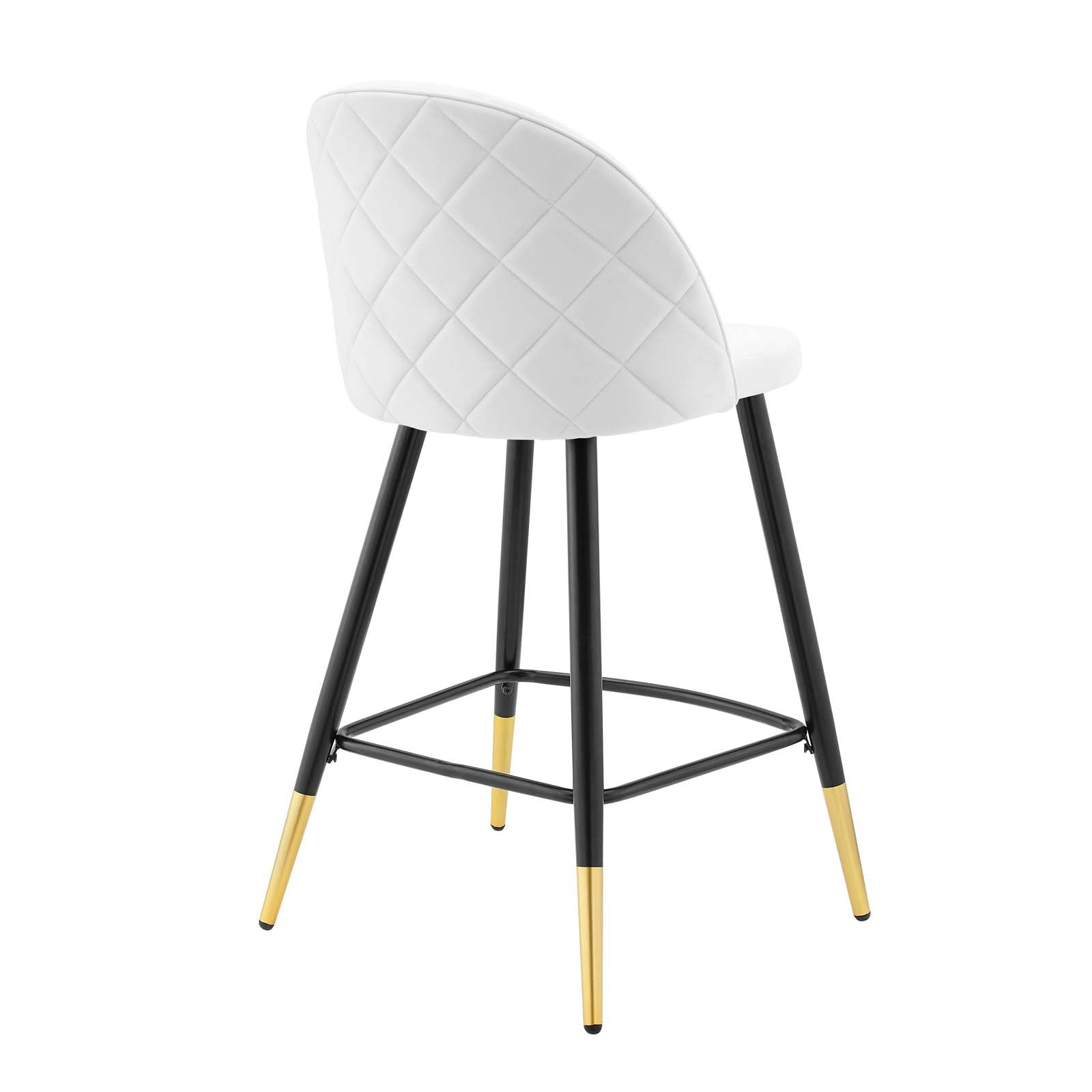 Modway Cordial Performance Velvet Counter Stools - Set of 2 | Bar Stools | 