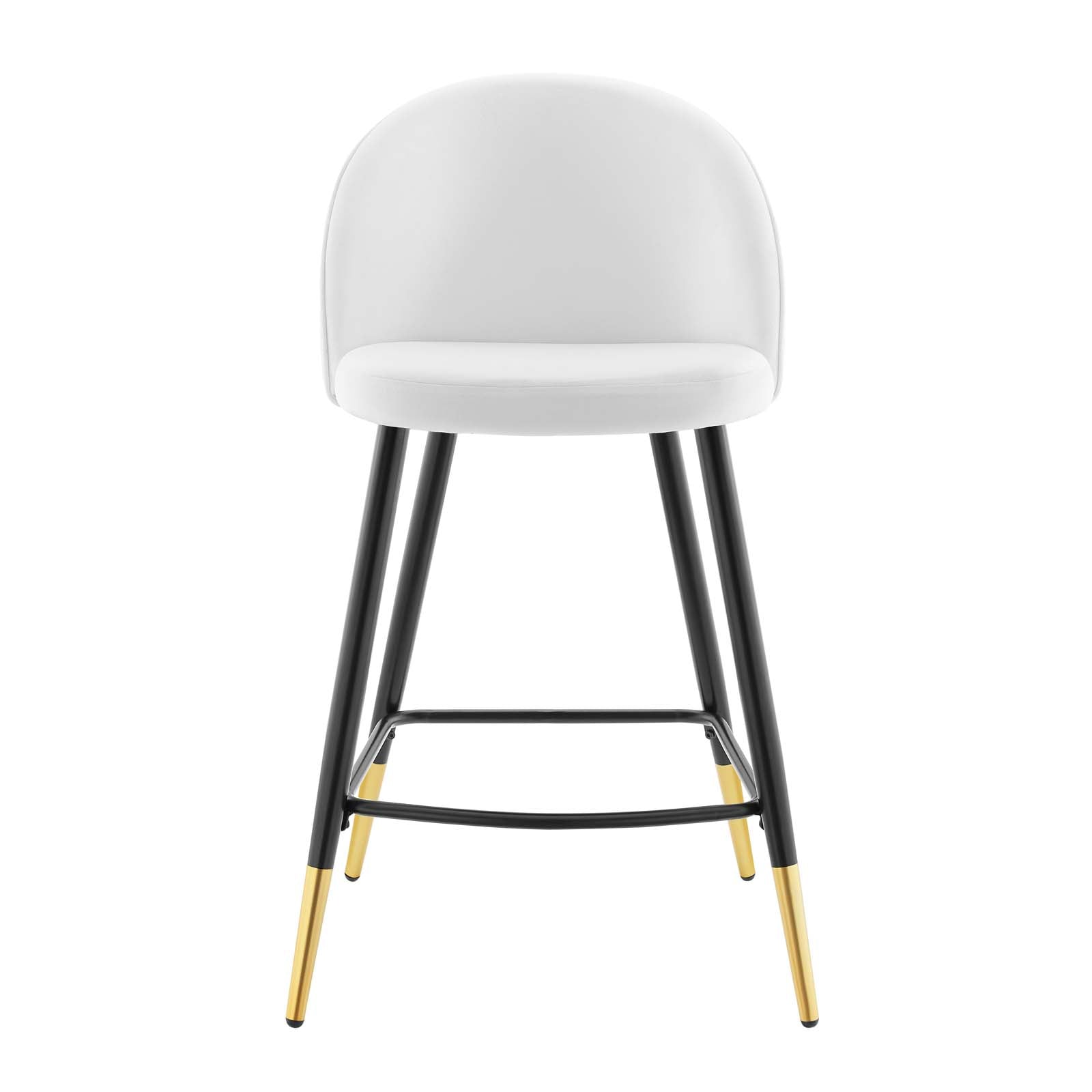 Modway Cordial Performance Velvet Counter Stools - Set of 2 | Bar Stools | 