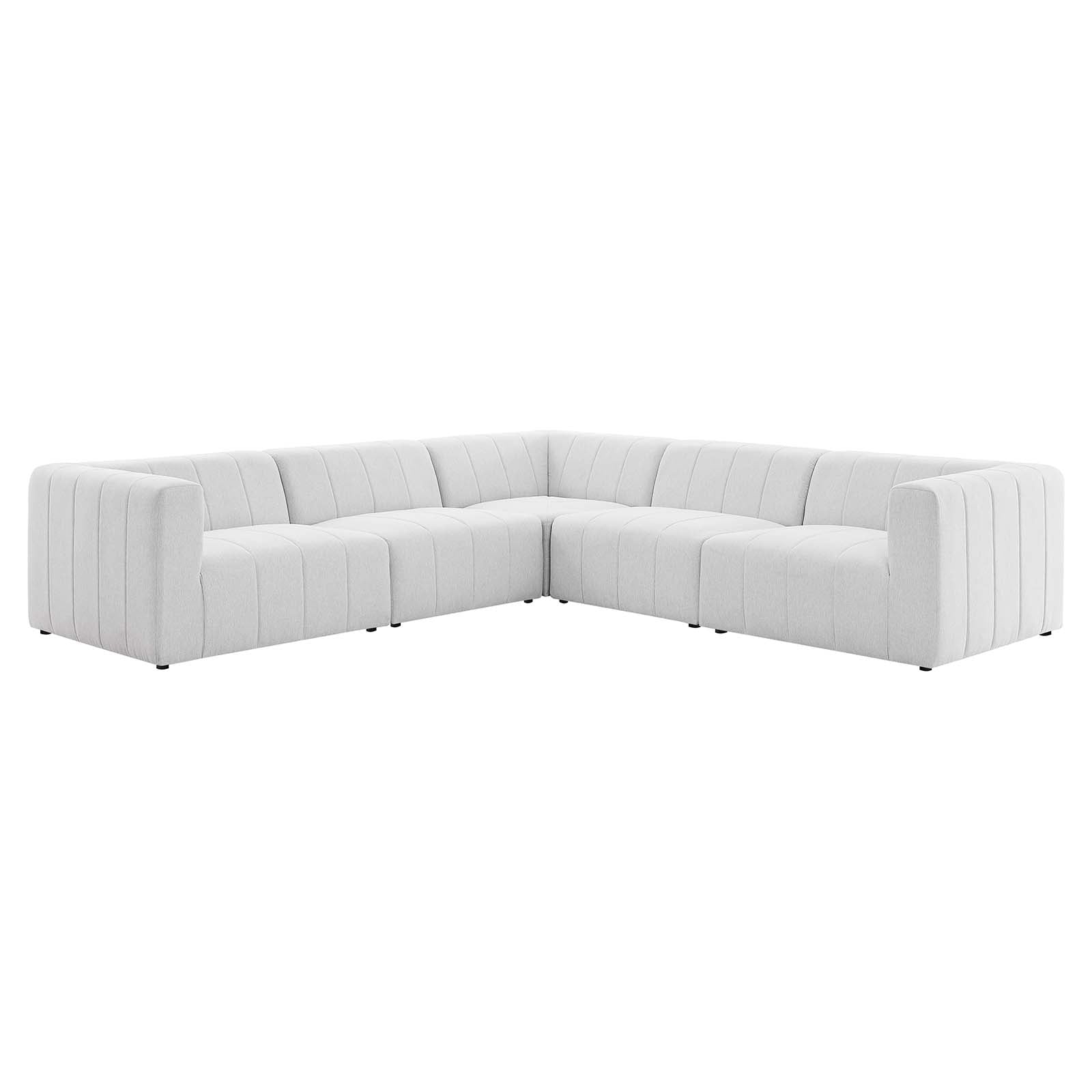 Bartlett Upholstered Fabric 5-Piece Sectional Sofa By Modway | Sofas | 