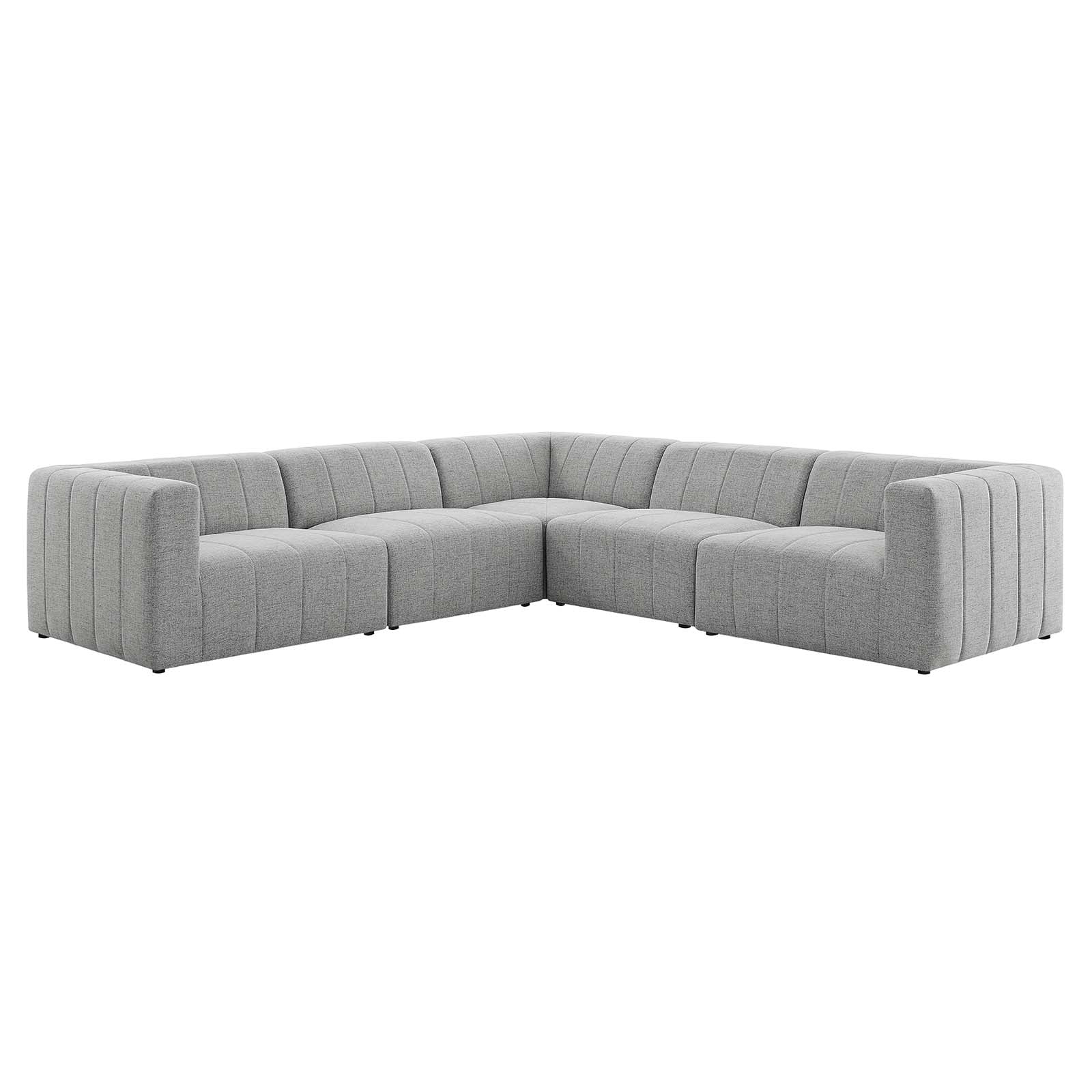 Bartlett Upholstered Fabric 5-Piece Sectional Sofa By Modway | Sofas | 