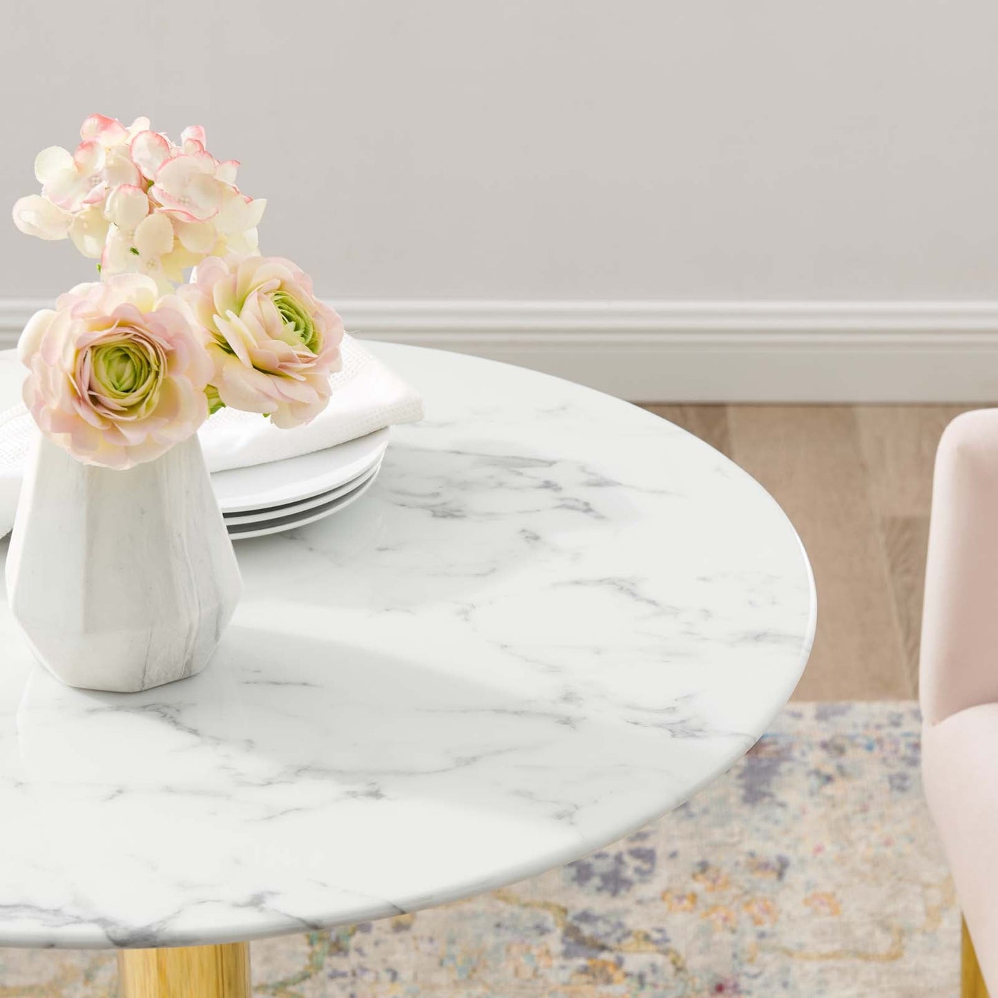 Modway Verne 28" Artificial Marble Dining Table | Dining Tables | Modishstore-6