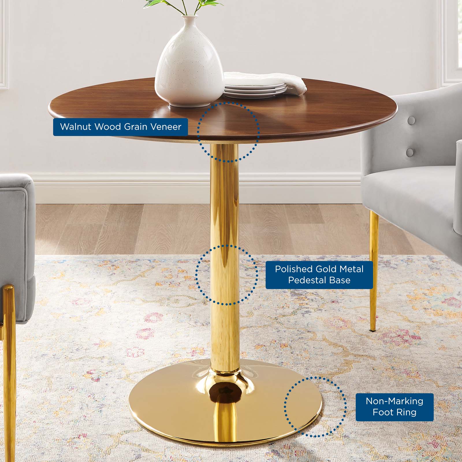 Modway Verne 35" Dining Table | Dining Tables | Modishstore-5