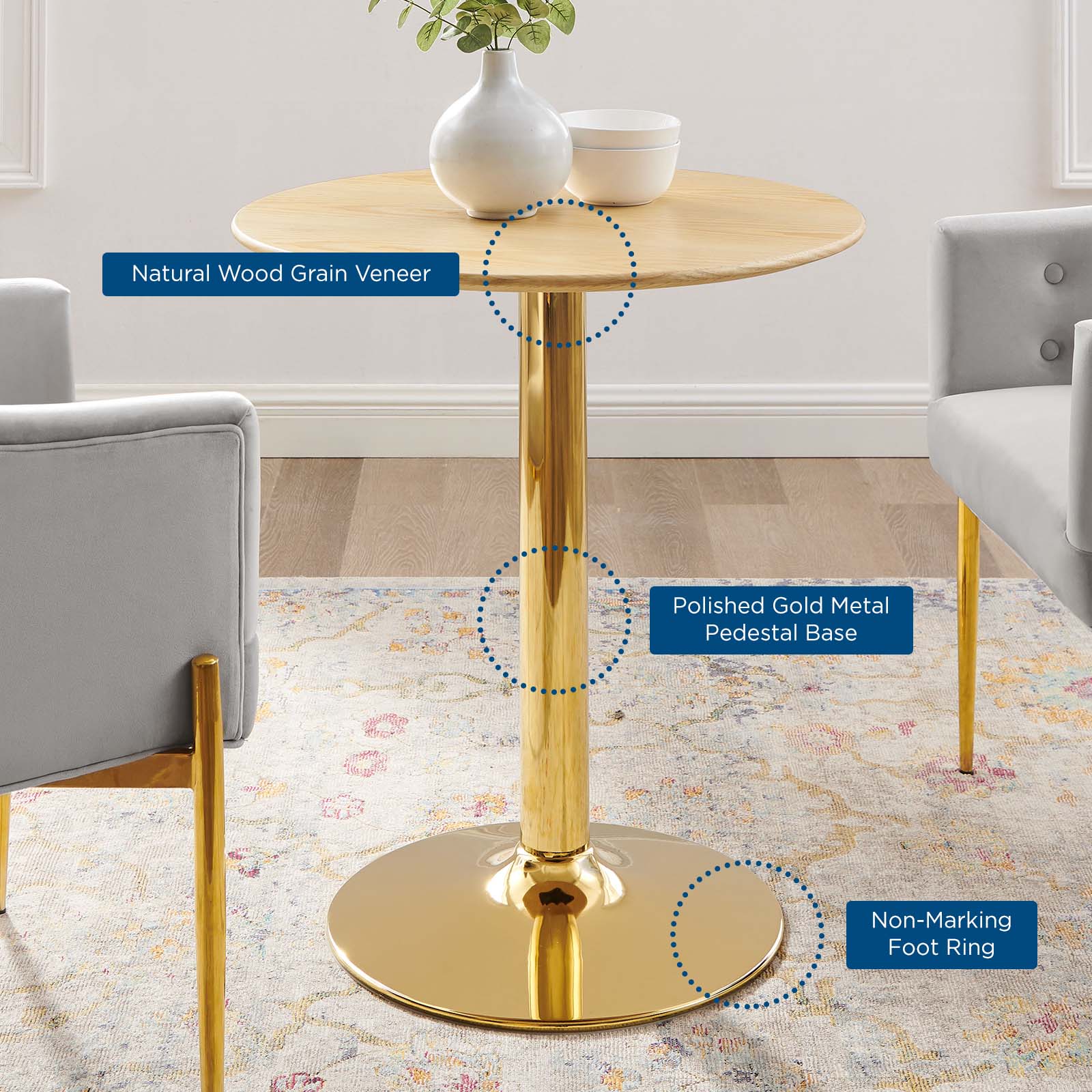 Modway Verne 28" Dining Table | Dining Tables | Modishstore-5