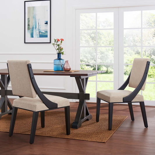 Cambridge Upholstered Fabric Dining Chairs - Set of 2 By Modway - EEI-4553 | Dining Chairs