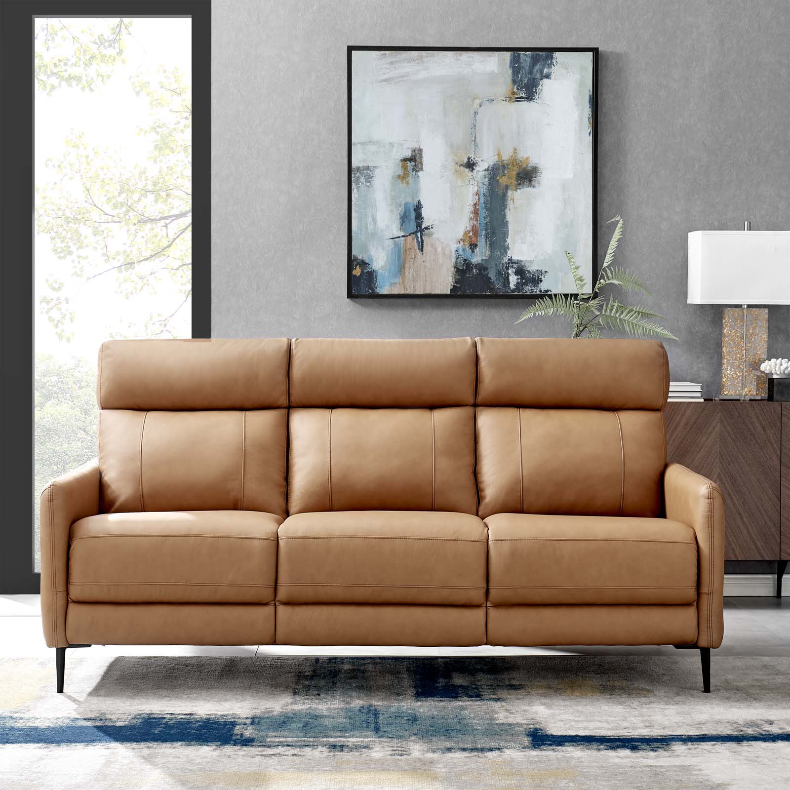 Modway Huxley Leather Sofa | Sofas | 