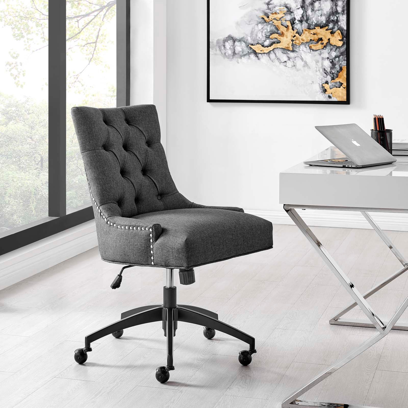 Modway Regent Tufted Fabric Office Chair | Office Chairs | Modishstore-4
