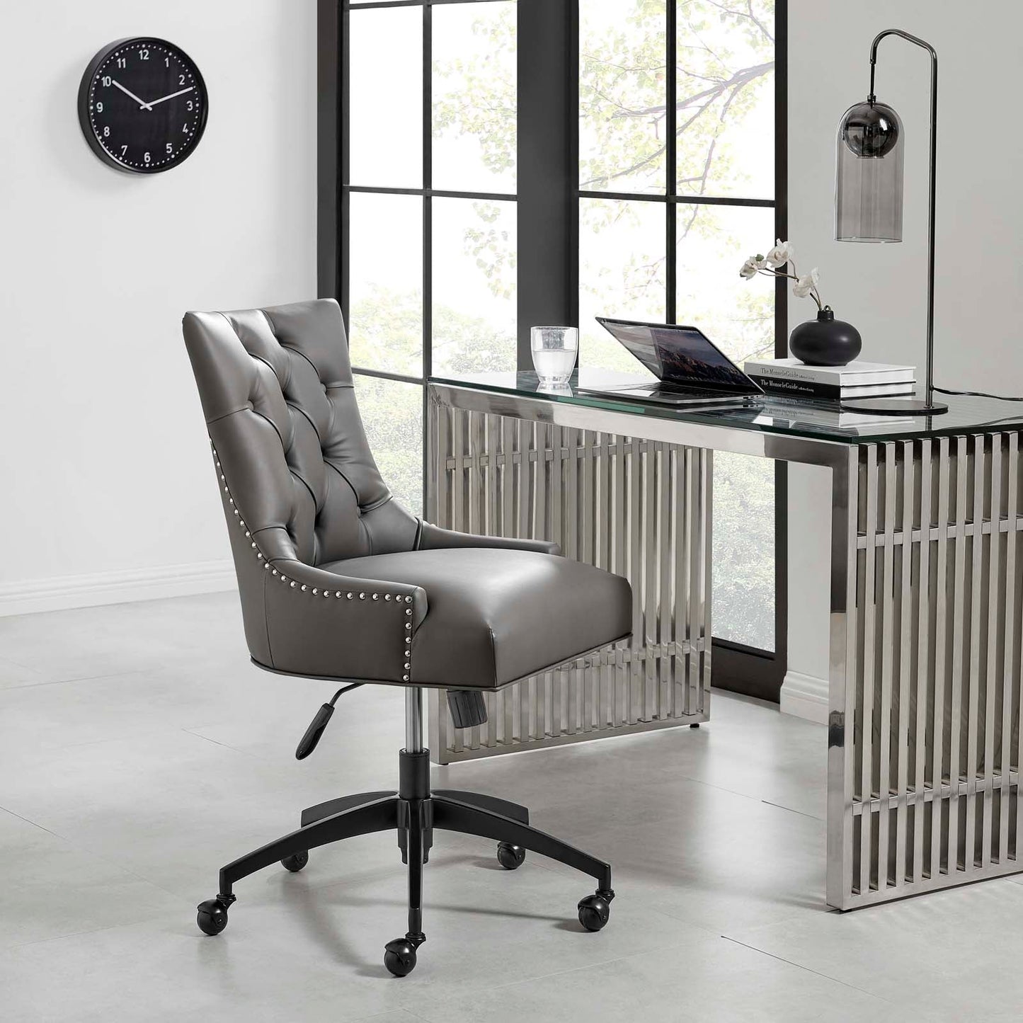 Modway Regent Tufted Vegan Leather Office Chair | Office Chairs | Modishstore-5