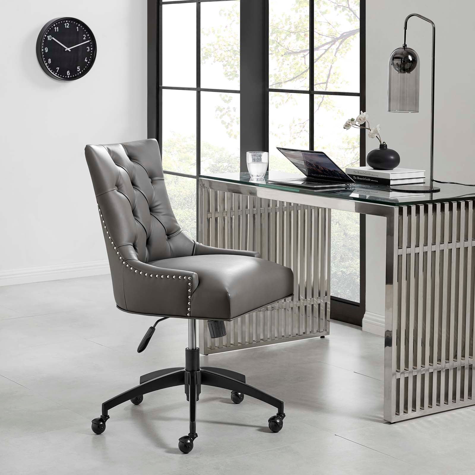Modway Regent Tufted Vegan Leather Office Chair | Office Chairs | Modishstore-5