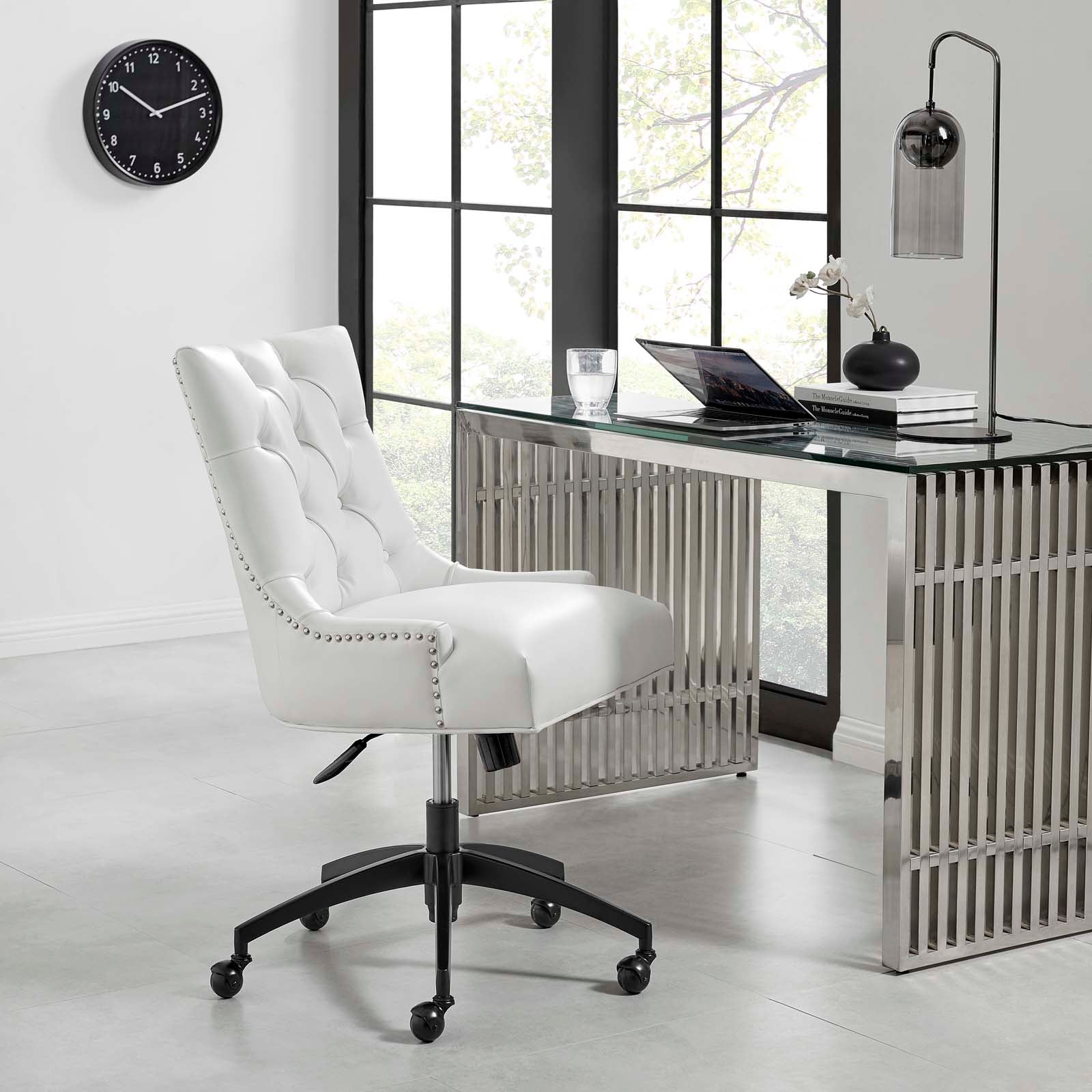 Modway Regent Tufted Vegan Leather Office Chair | Office Chairs | Modishstore-11