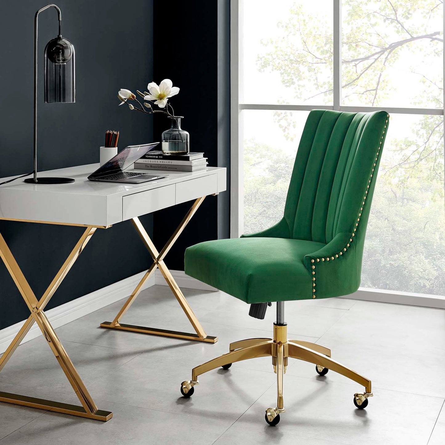 Modway Empower Channel Tufted Performance Velvet Office Chair | Office Chairs | 