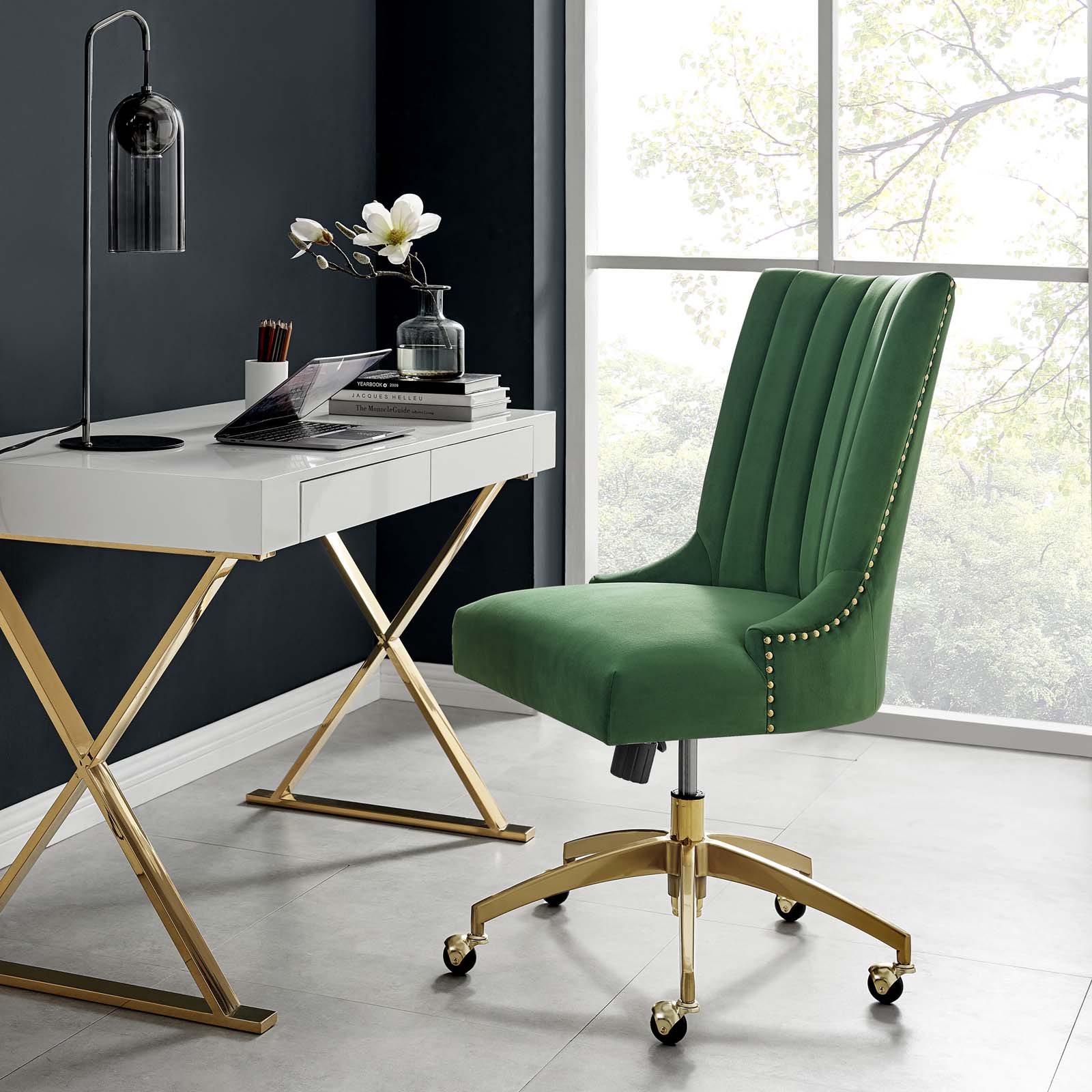 Modway Empower Channel Tufted Performance Velvet Office Chair | Office Chairs | 
