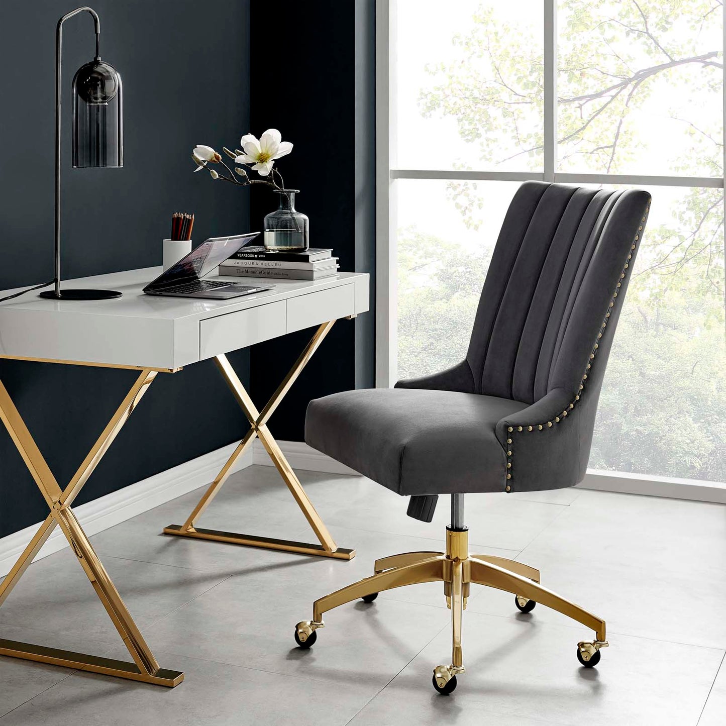 Modway Empower Channel Tufted Performance Velvet Office Chair | Office Chairs | 