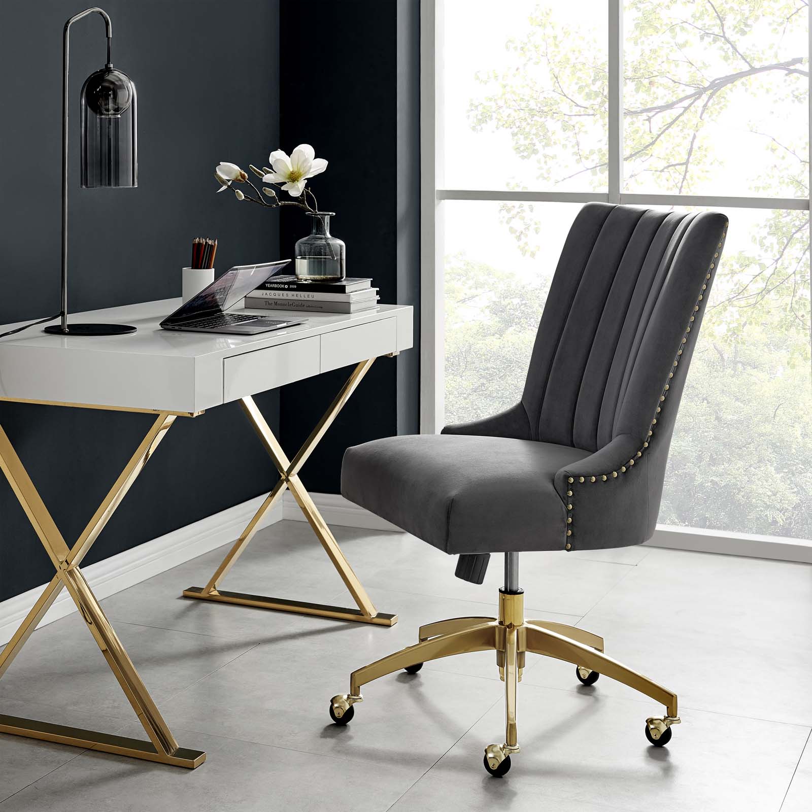 Modway Empower Channel Tufted Performance Velvet Office Chair | Office Chairs | 