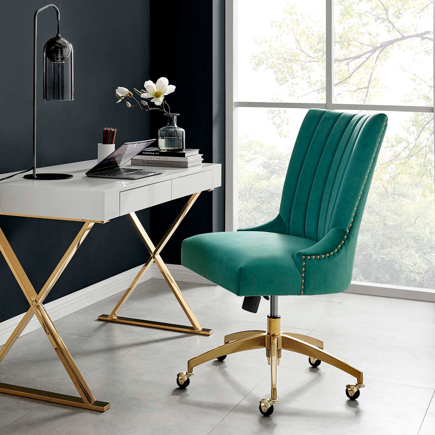 Modway Empower Channel Tufted Performance Velvet Office Chair | Office Chairs | 