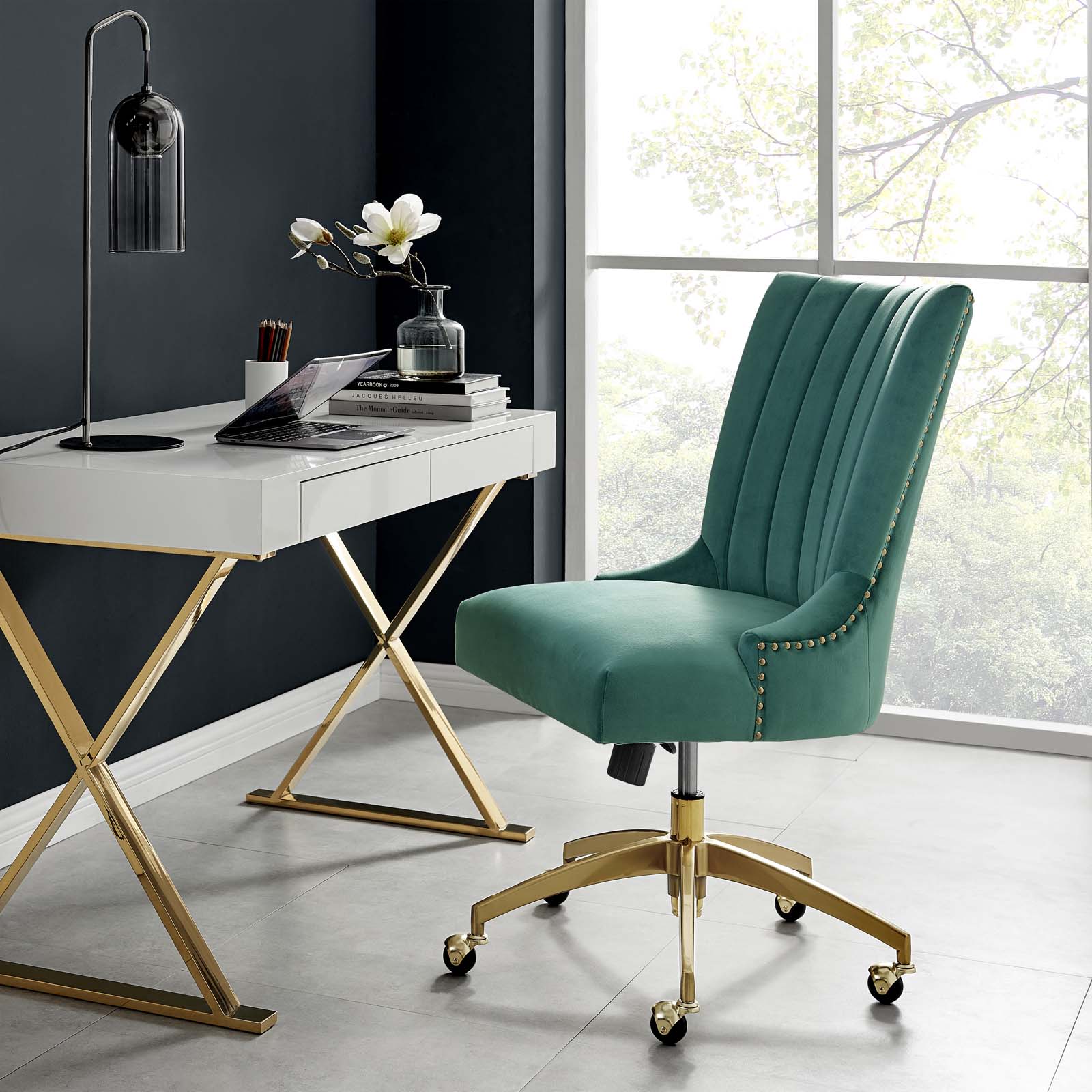 Modway Empower Channel Tufted Performance Velvet Office Chair | Office Chairs | 