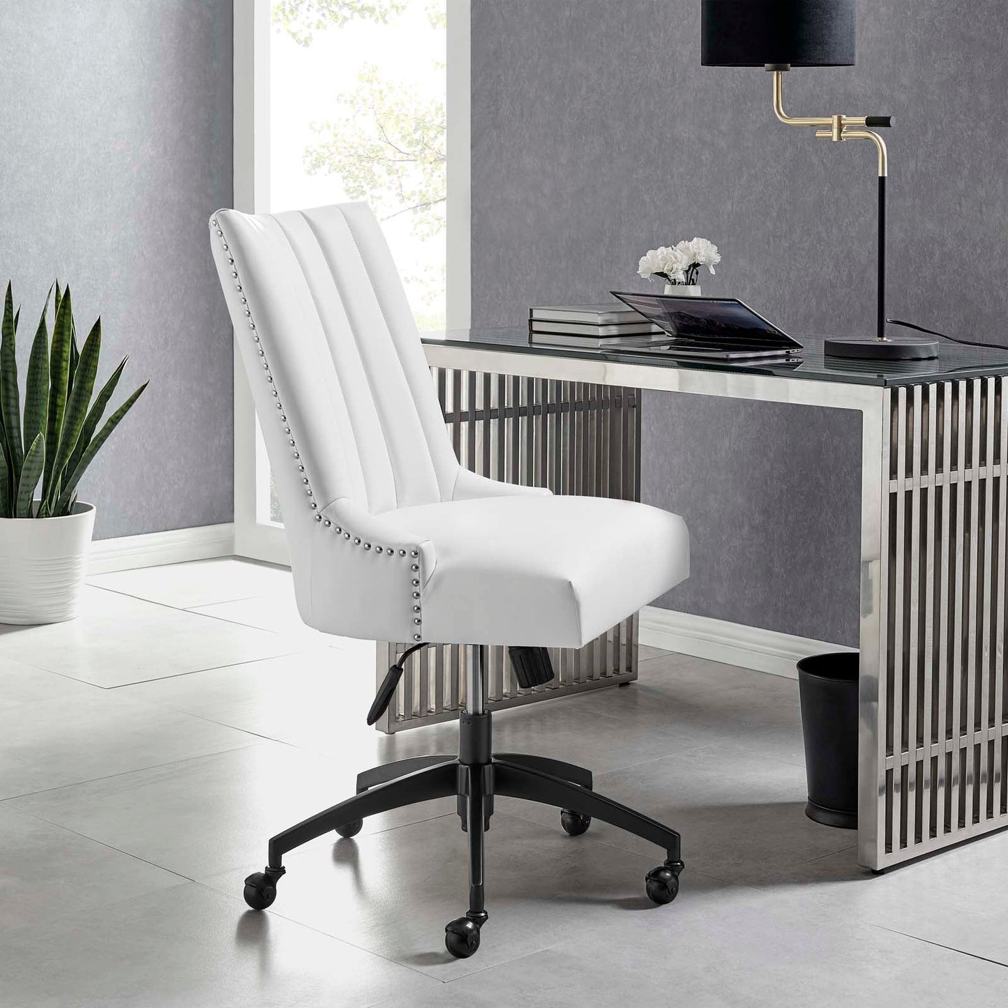 Modway Empower Channel Tufted Vegan Leather Office Chair | Office Chairs | 