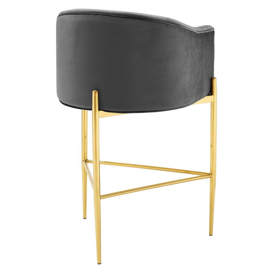 Modway Savour Tufted Performance Velvet Bar Stool Set of 2 | Bar Stools | Modishstore-5
