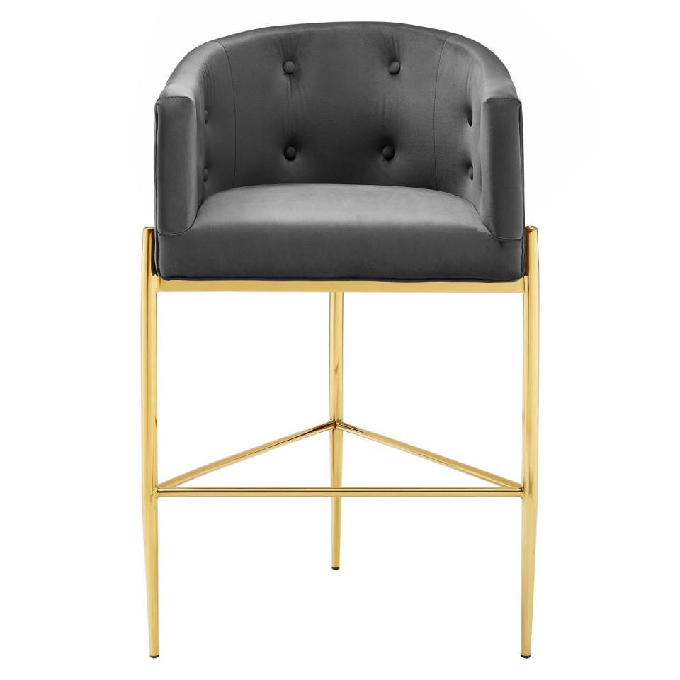 Modway Savour Tufted Performance Velvet Bar Stool Set of 2 | Bar Stools | Modishstore-6