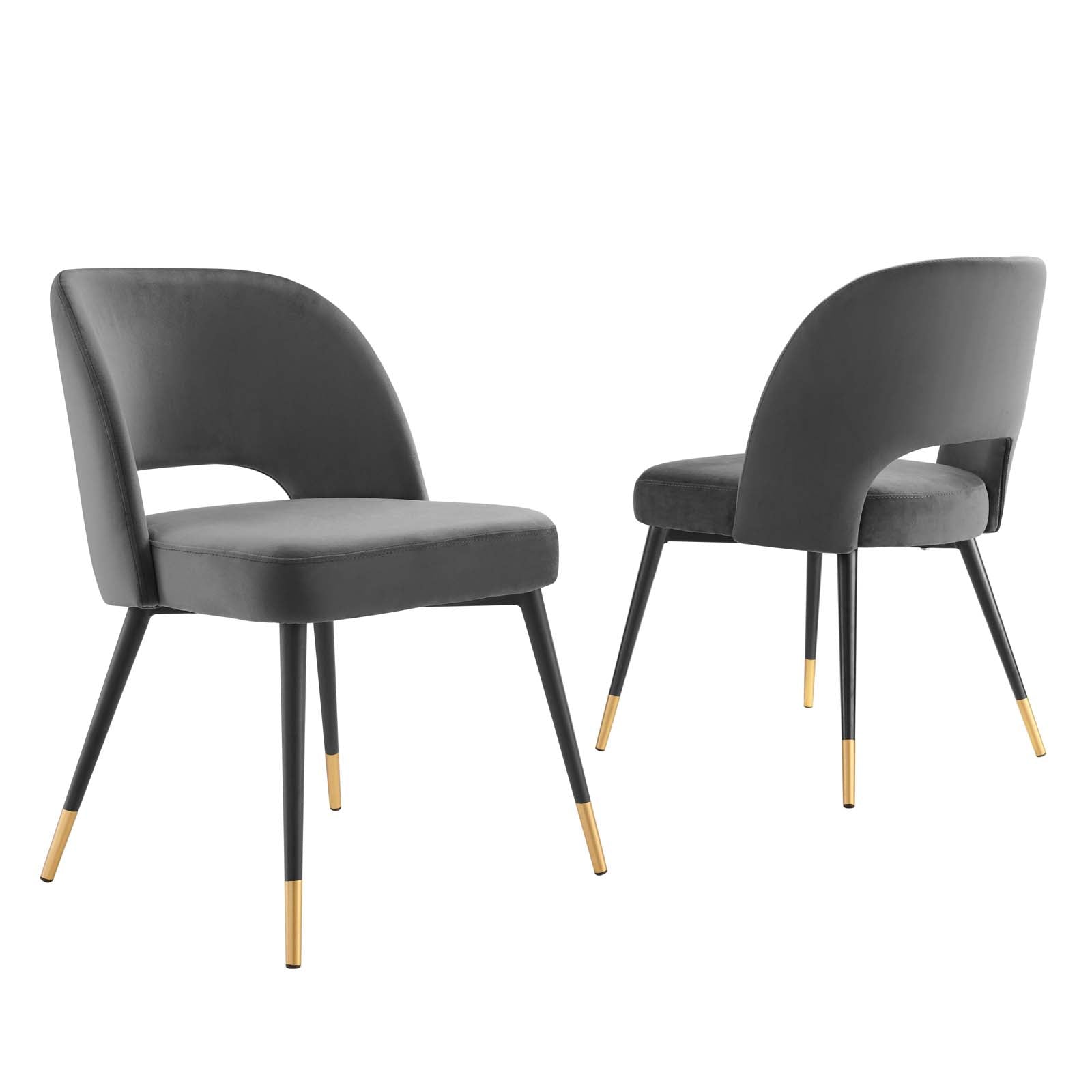 Modway Rouse Performance Velvet Dining Side Chairs - Set of 2 | Dining Chairs | Modishstore-2