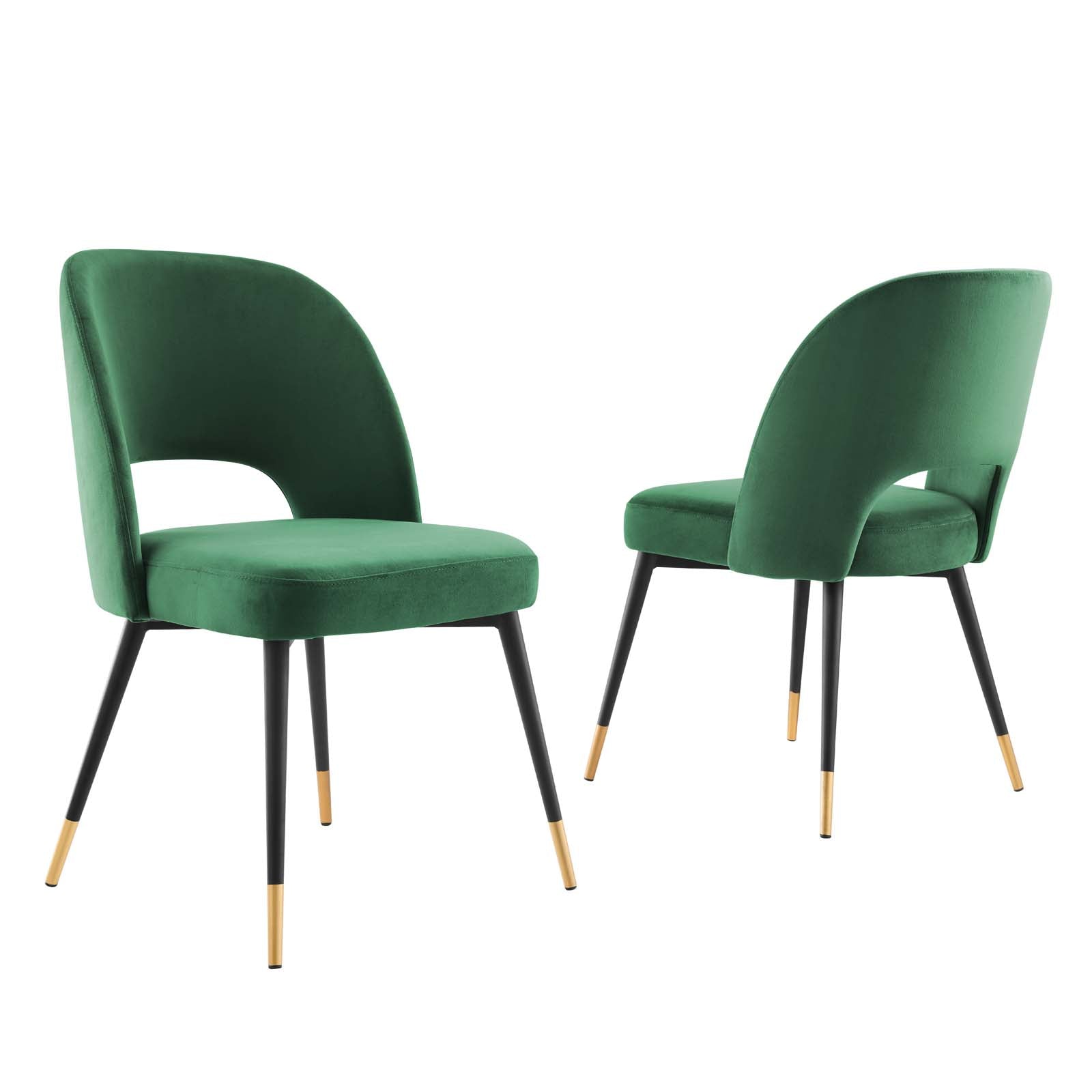 Modway Rouse Performance Velvet Dining Side Chairs - Set of 2 | Dining Chairs | Modishstore-13
