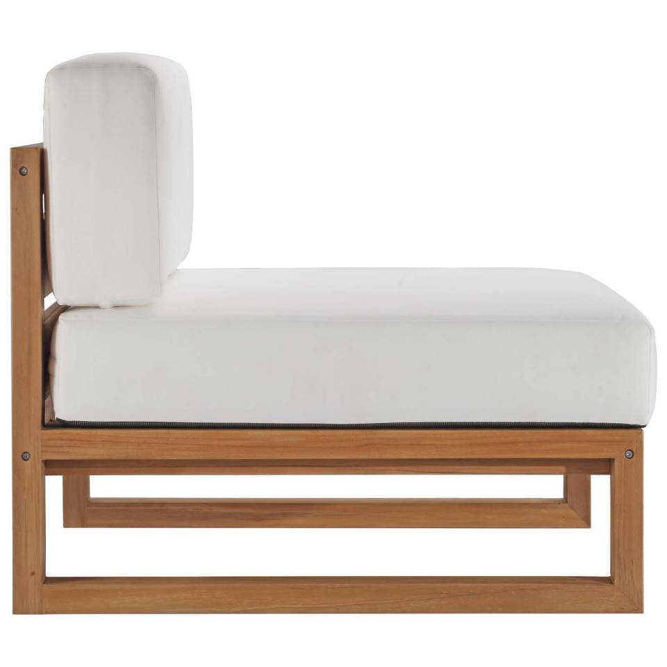 Modway Upland Outdoor Patio Teak Wood 5-Piece Sectional Sofa Set | Outdoor Sofas, Loveseats & Sectionals | Modishstore-10