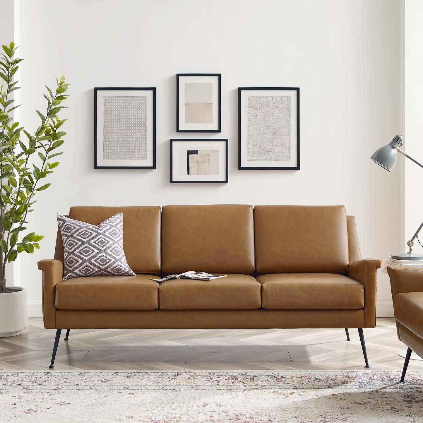 Chesapeake Vegan Leather Sofa By Modway | Sofas
