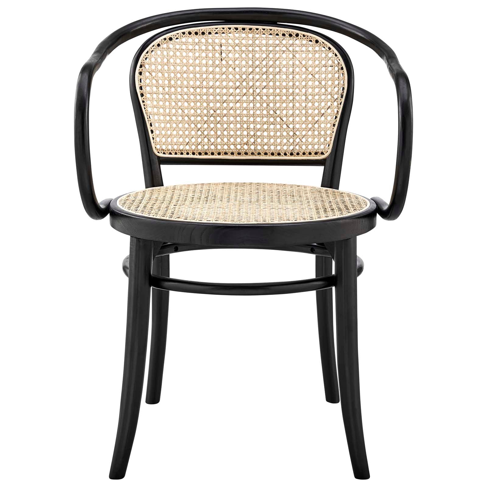 Oliana Wood Dining Armchair By Modway - EEI-4647-BLK | Dining Chairs |  Modishstore - 6