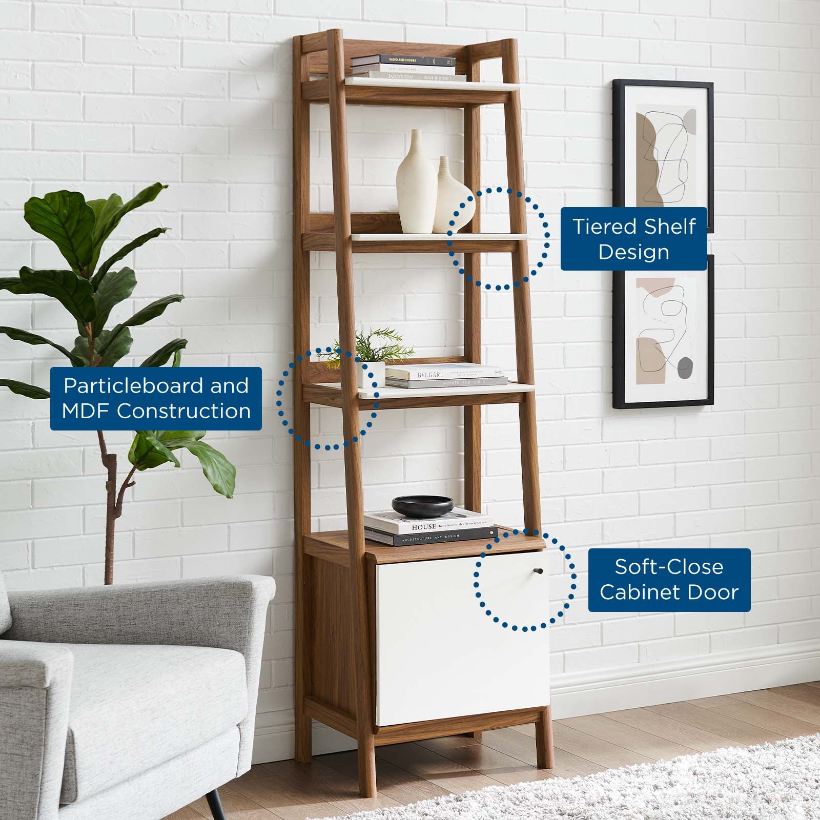 Bixby 21" Bookshelf By Modway | Bookcases | 