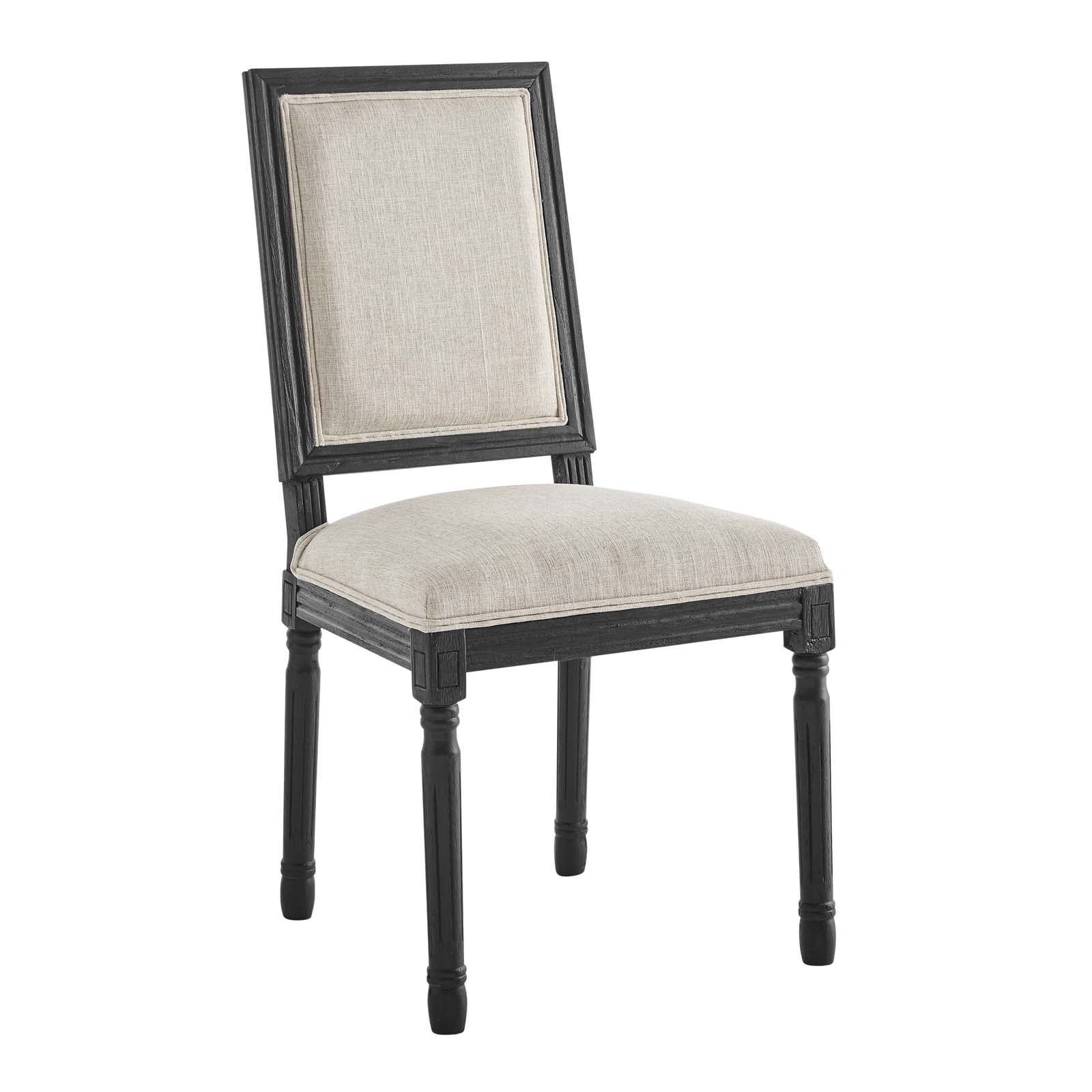 Modway Court French Vintage Upholstered Fabric Dining Side Chair | Dining Chairs | 