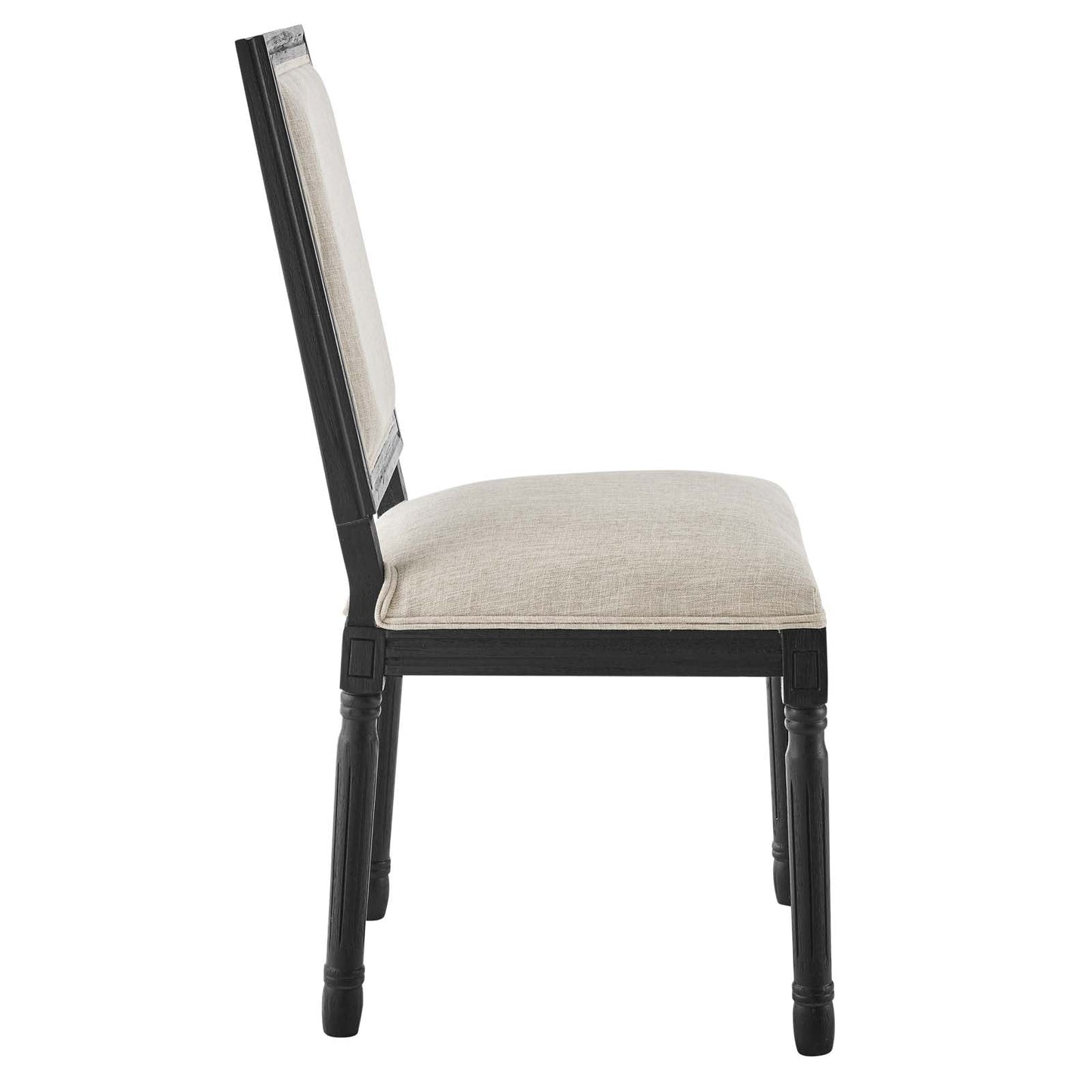 Modway Court French Vintage Upholstered Fabric Dining Side Chair | Dining Chairs | 