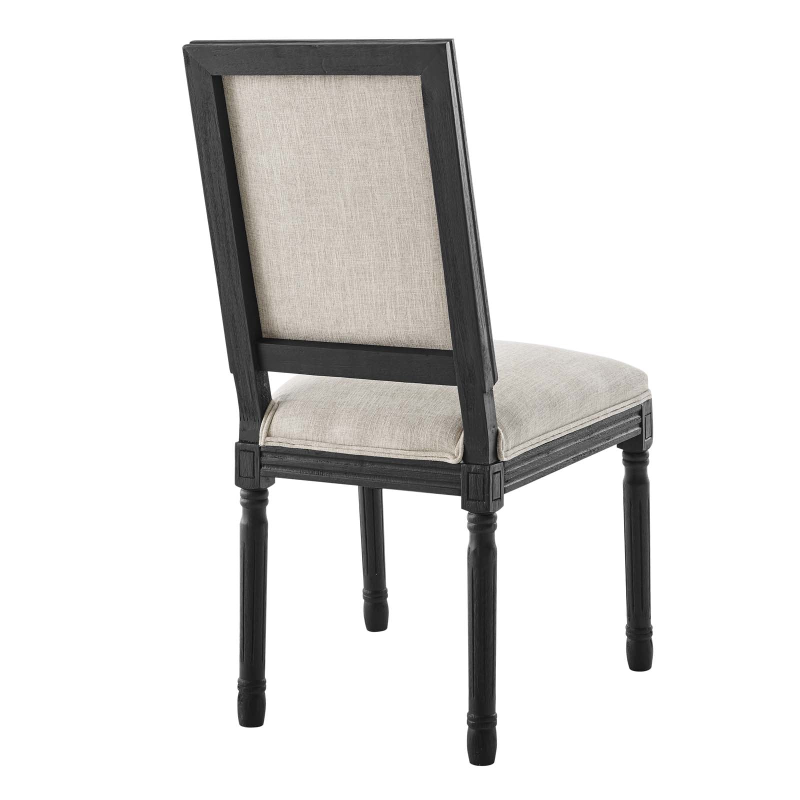 Modway Court French Vintage Upholstered Fabric Dining Side Chair | Dining Chairs | 