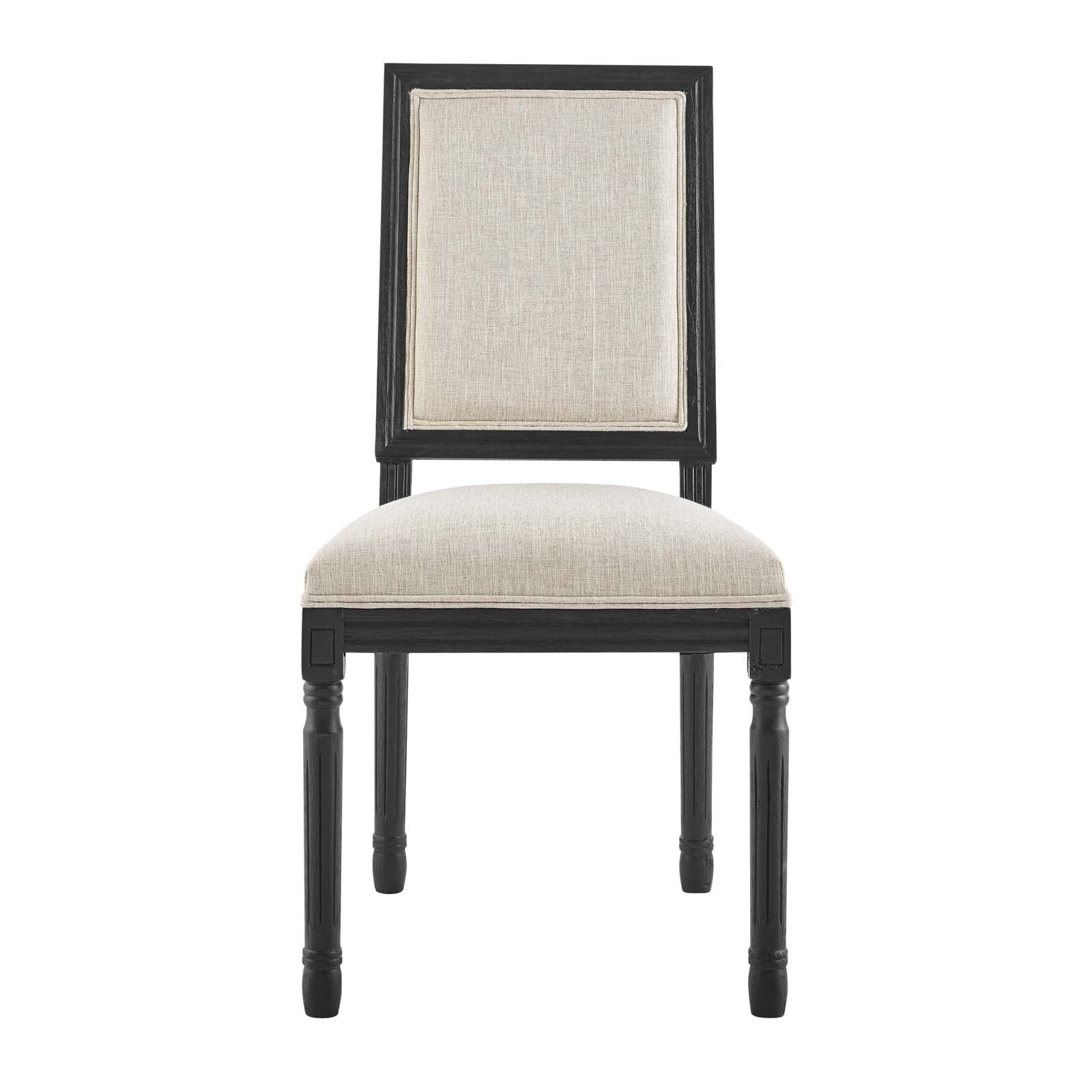 Modway Court French Vintage Upholstered Fabric Dining Side Chair | Dining Chairs | 