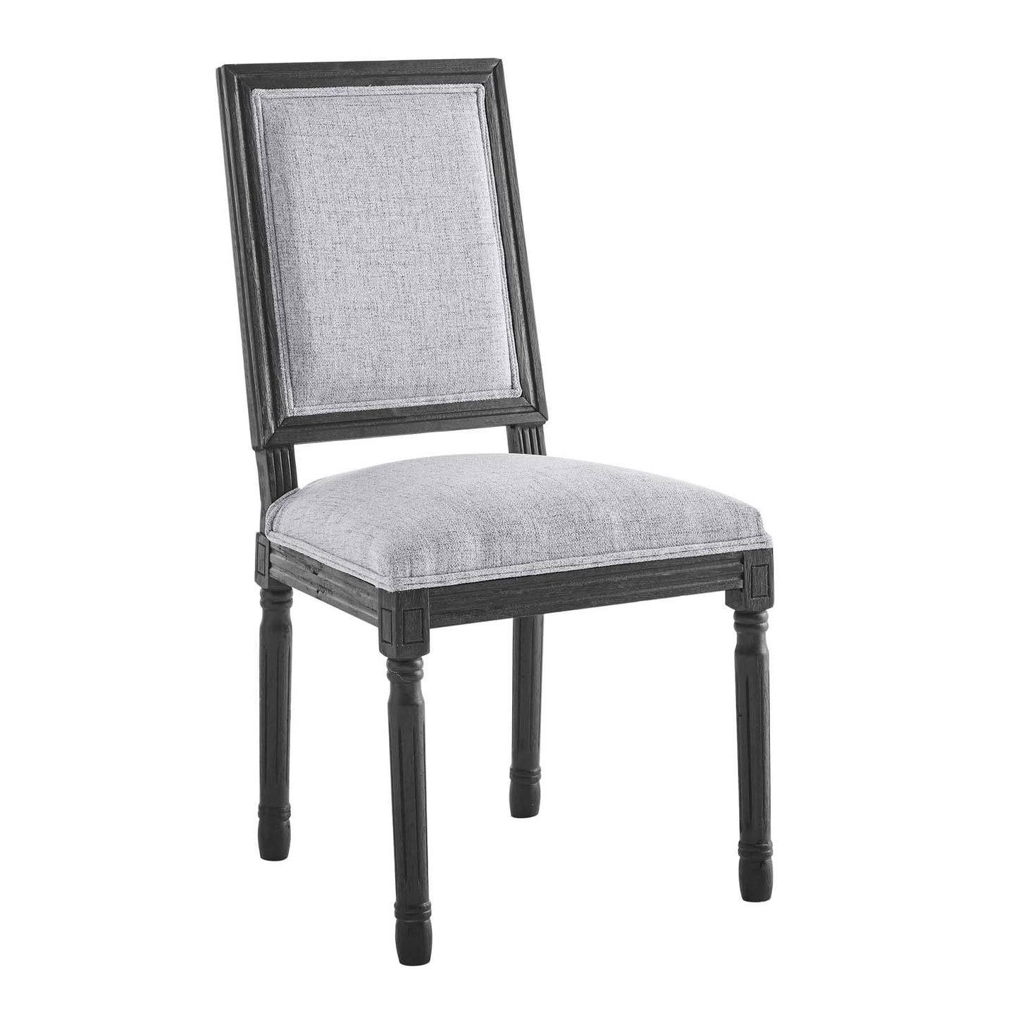 Modway Court French Vintage Upholstered Fabric Dining Side Chair | Dining Chairs | 