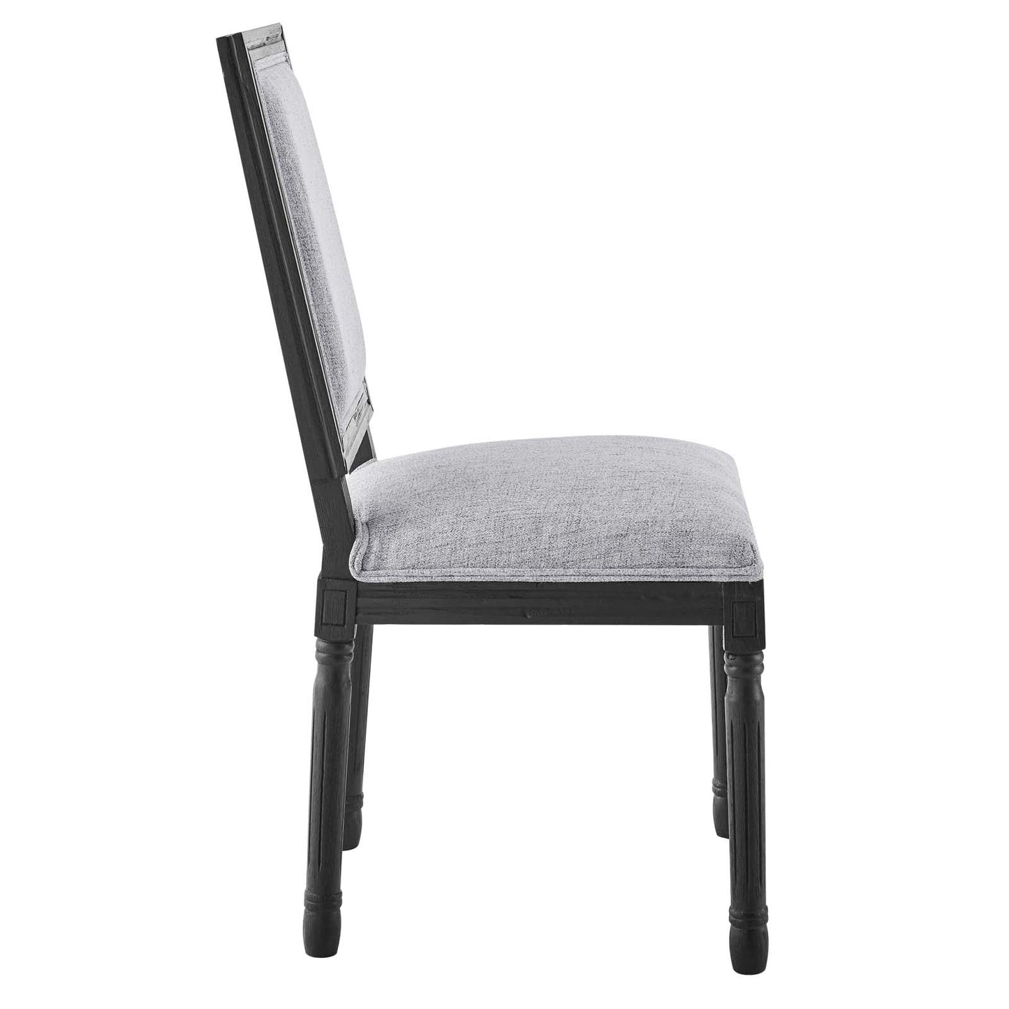 Modway Court French Vintage Upholstered Fabric Dining Side Chair | Dining Chairs | 