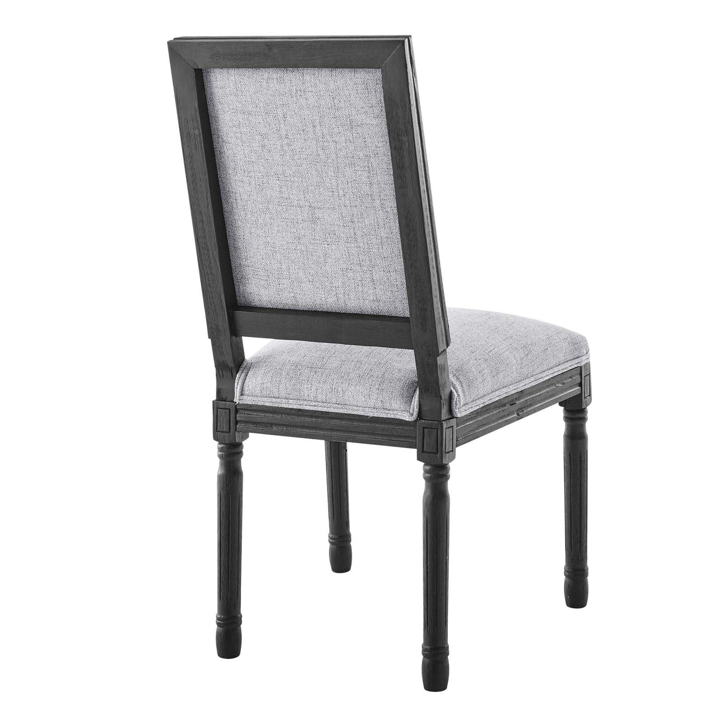 Modway Court French Vintage Upholstered Fabric Dining Side Chair | Dining Chairs | 