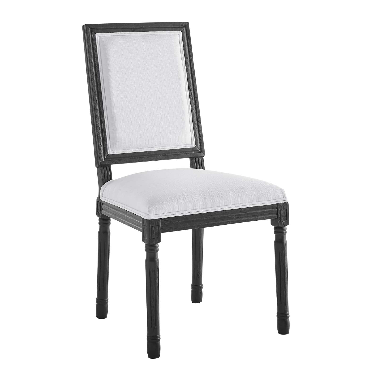 Modway Court French Vintage Upholstered Fabric Dining Side Chair | Dining Chairs | 