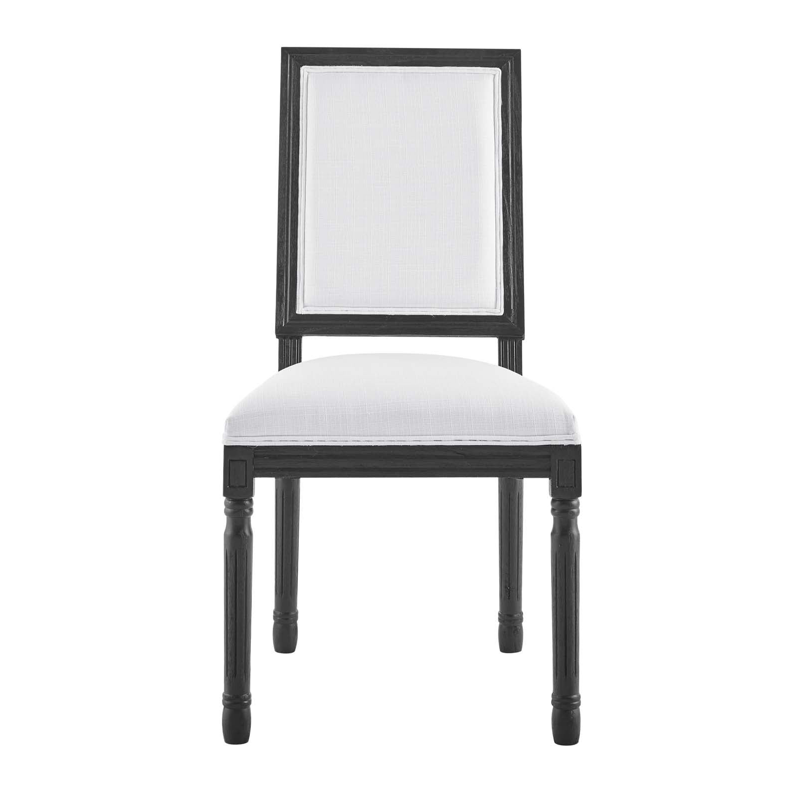 Modway Court French Vintage Upholstered Fabric Dining Side Chair | Dining Chairs | 