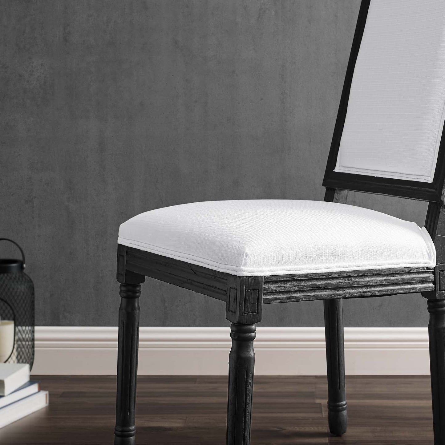 Modway Court French Vintage Upholstered Fabric Dining Side Chair | Dining Chairs | 