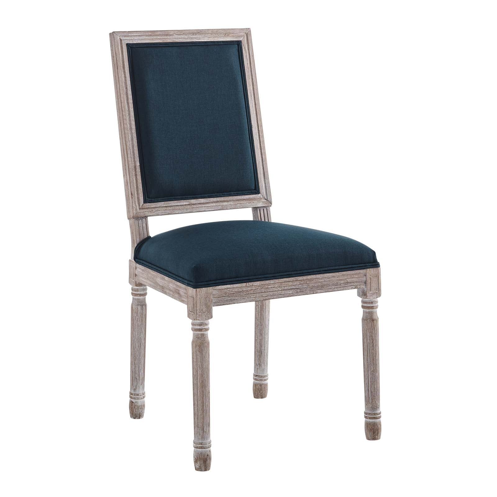 Modway Court French Vintage Upholstered Fabric Dining Side Chair | Dining Chairs | 