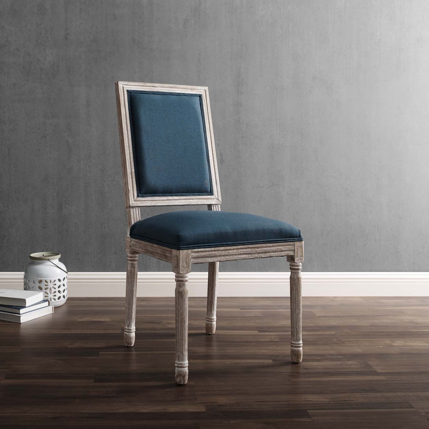 Modway Court French Vintage Upholstered Fabric Dining Side Chair | Dining Chairs | 