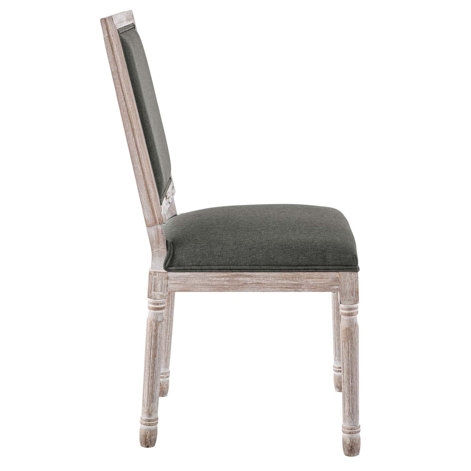 Modway Court French Vintage Upholstered Fabric Dining Side Chair | Dining Chairs | 